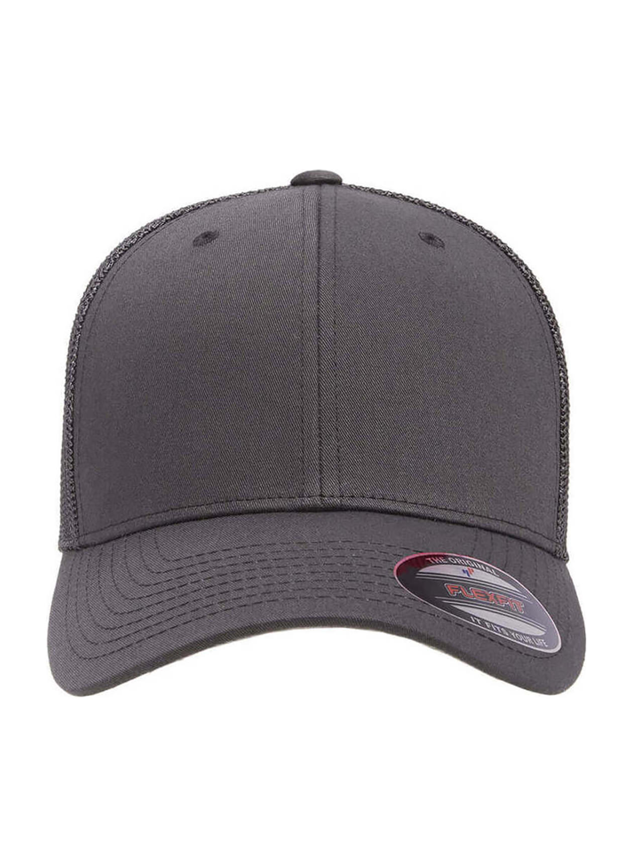 Flexfit Charcoal 6-Panel Trucker Hat