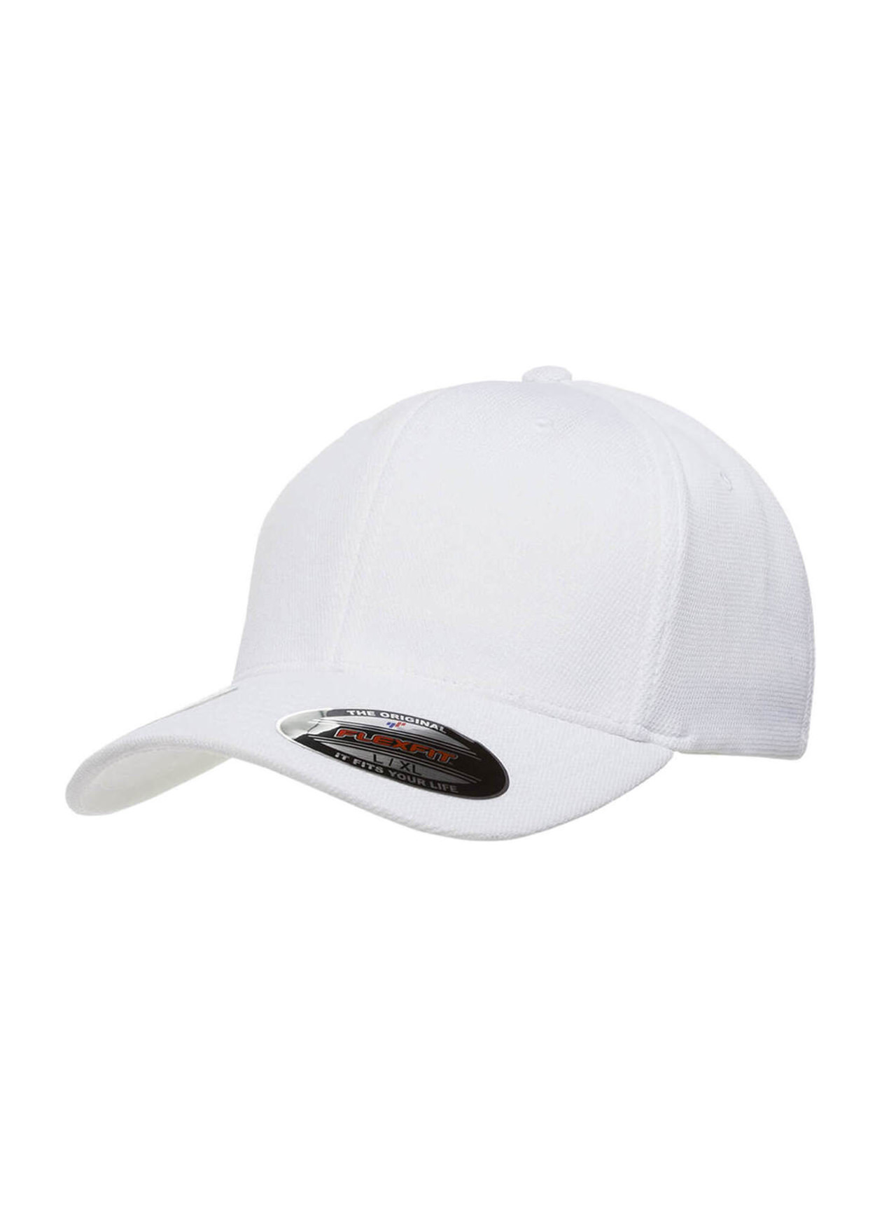 White Flexfit Cool & Dry Sport Hat