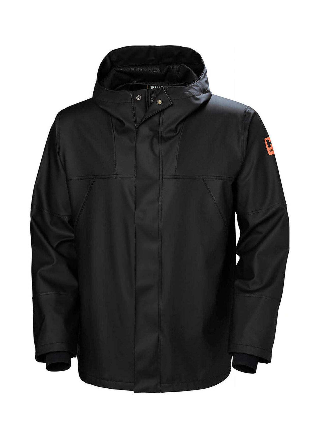 Corporate Helly Hansen Men's Black Storm Rain Jacket