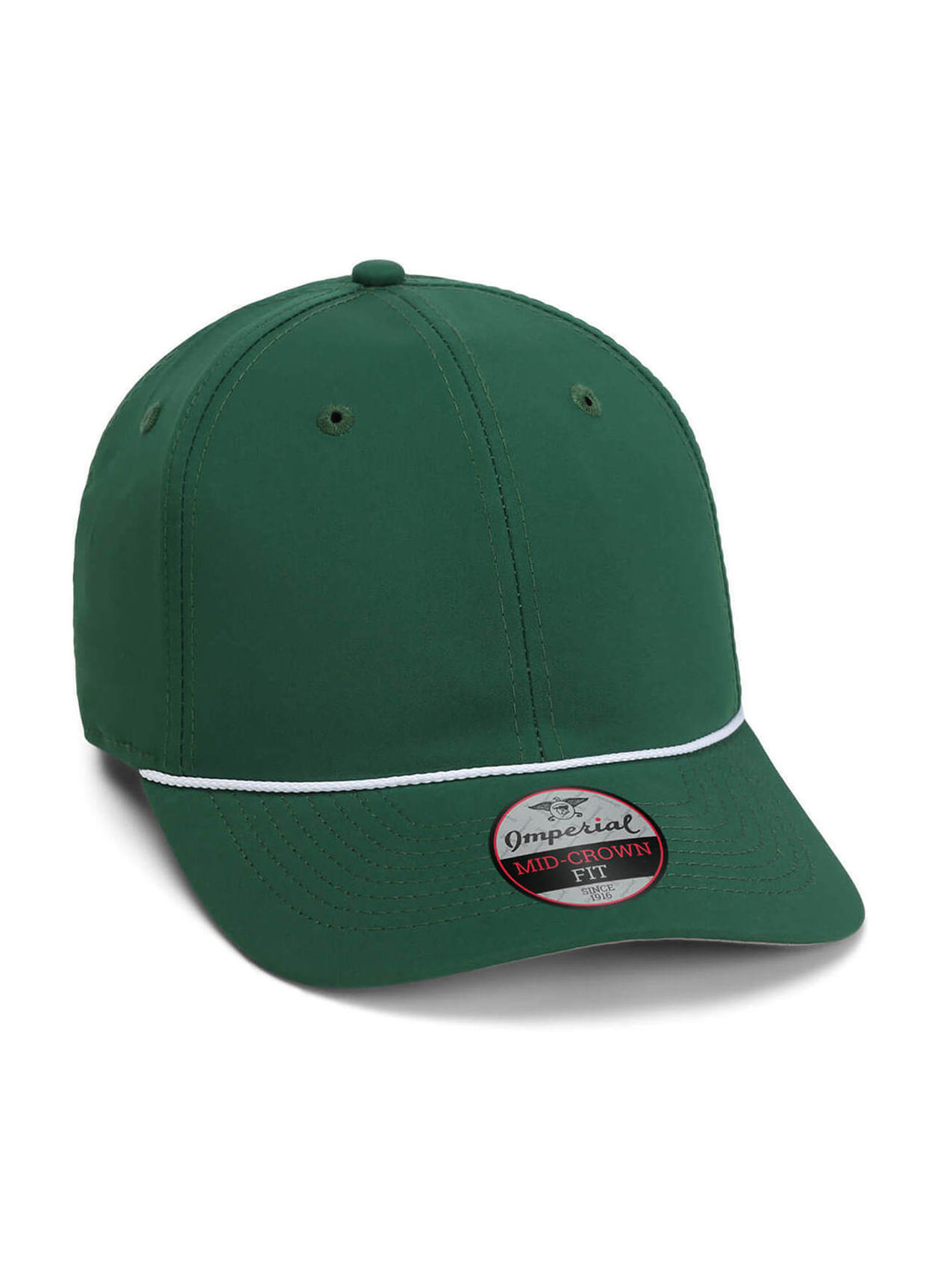 Imperial Forest Green / White Rope The Wingman 6-Panel Performance Rope Hat