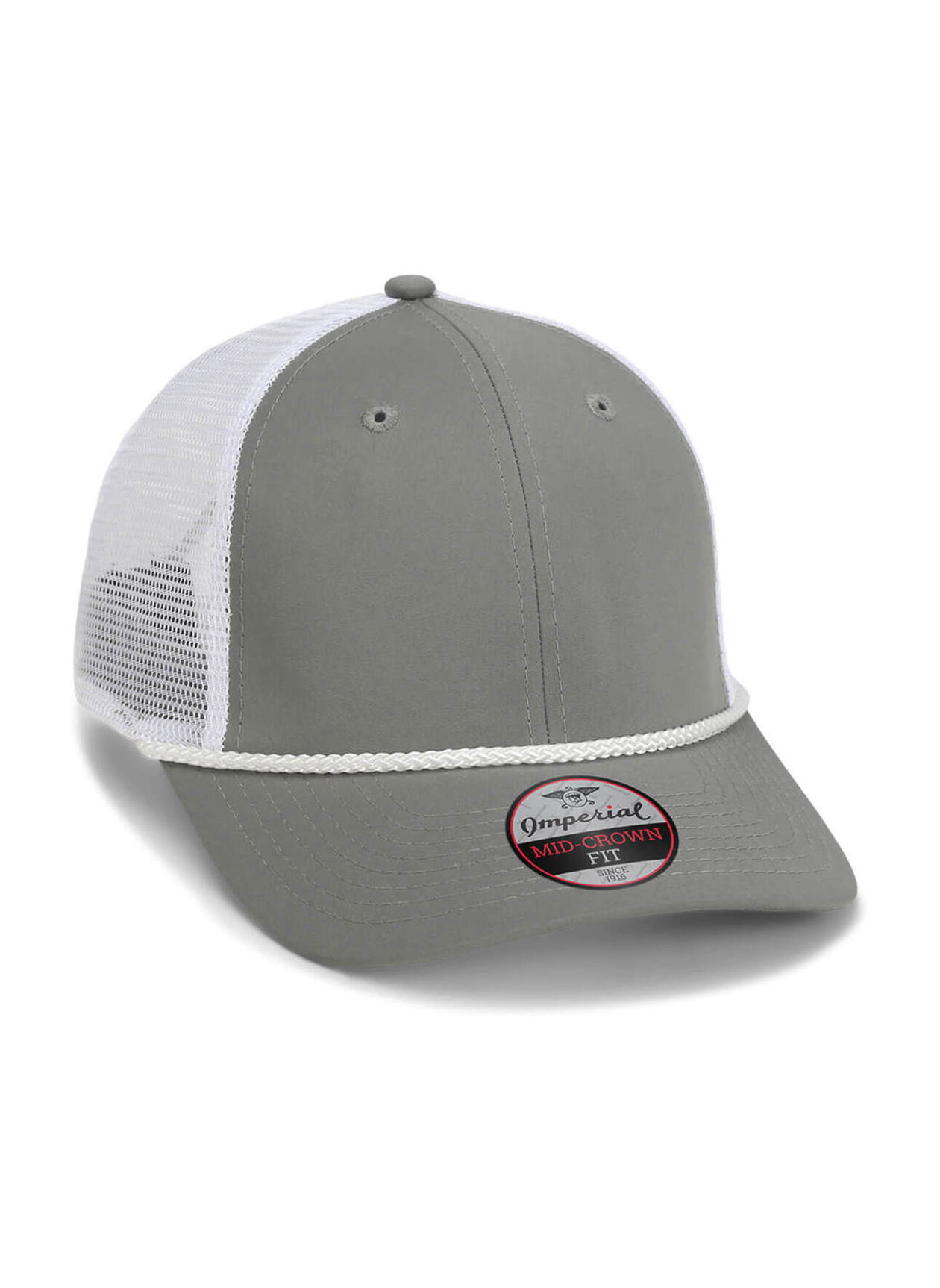 Imperial Grey / White The Night Owl Mesh Back Performance Hat