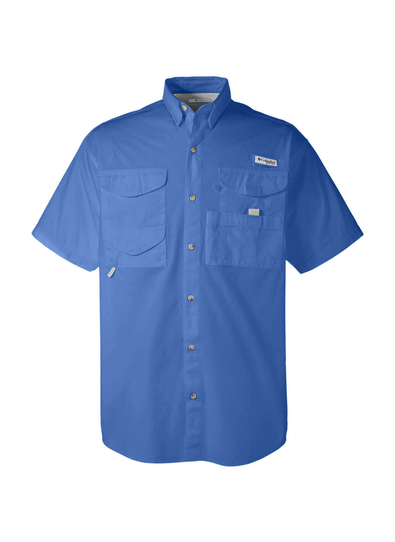 Columbia Men's Vivid Blue Bonehead Short-Sleeve Shirt