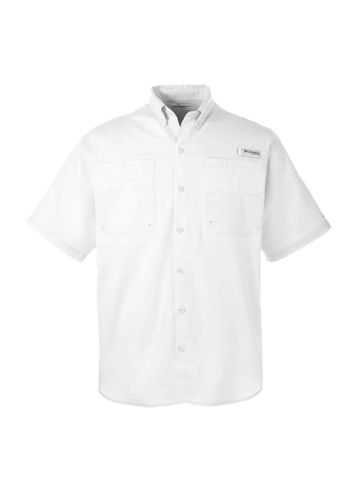 Columbia Men's White Short-Sleeve Shirt