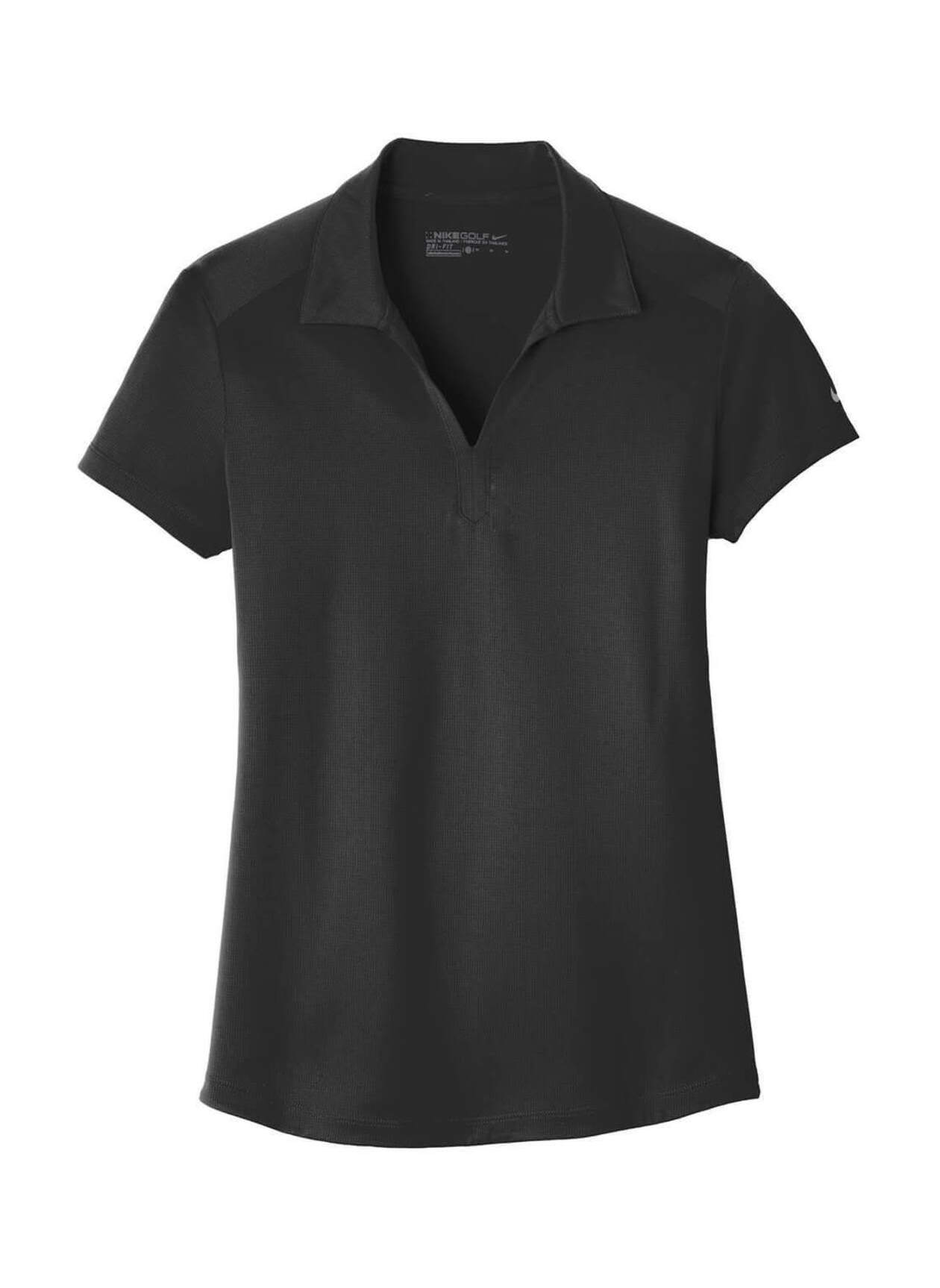 Womens black polo hot sale shirt dri fit