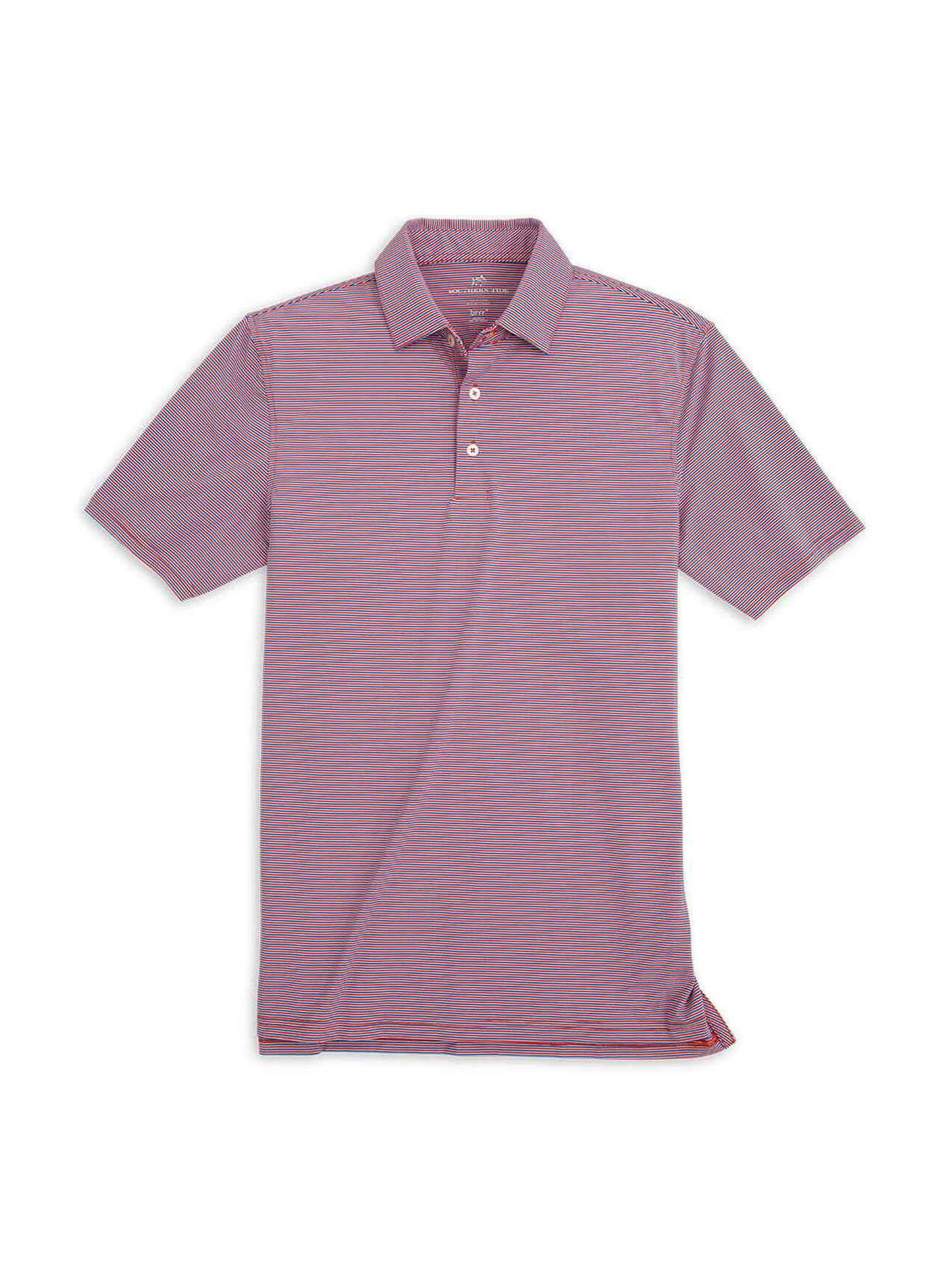 Men's Paprika Red Southern Tide Brrr-Eeze Fogarty Striped Performance 
