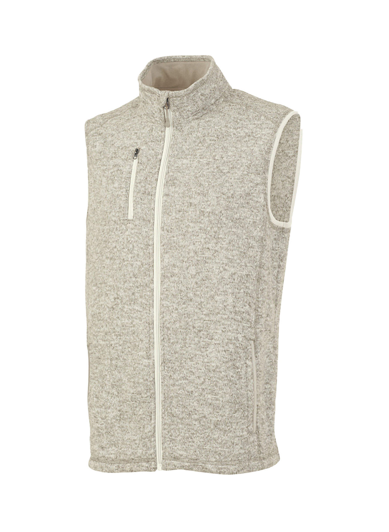 Charles River Men's Oatmeal Heather Pacific Heathered Vest