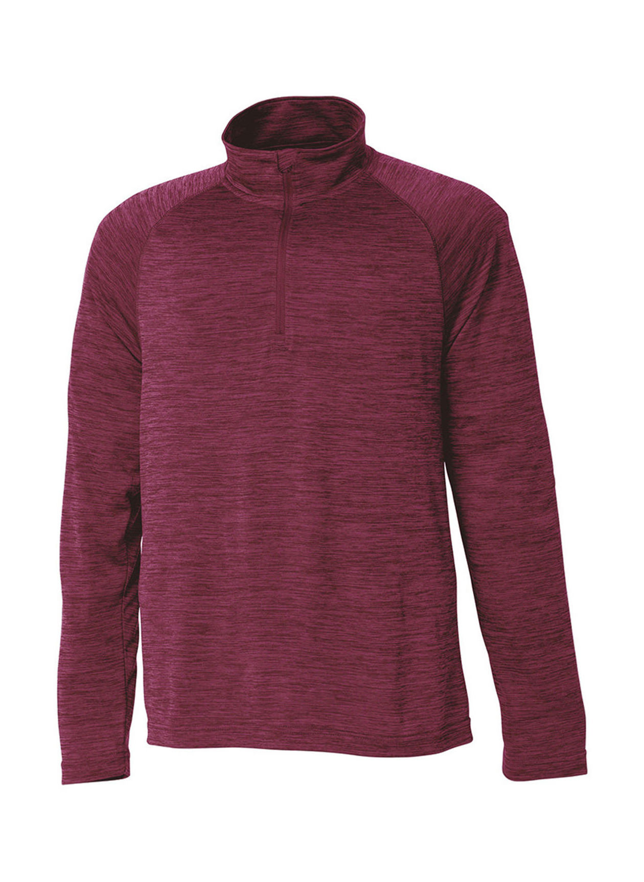 Charles River Men's Maroon Space Dyed Quarter-Zip