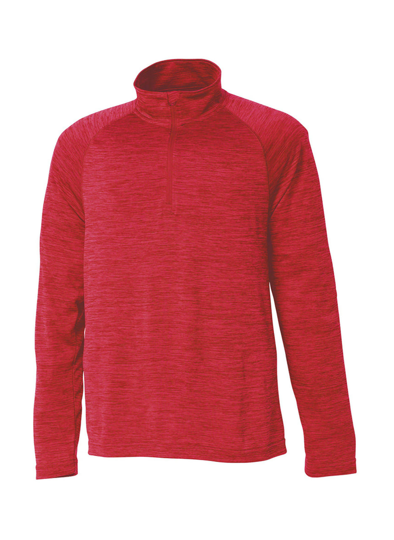 Charles River Men's Red Space Dyed Quarter-Zip