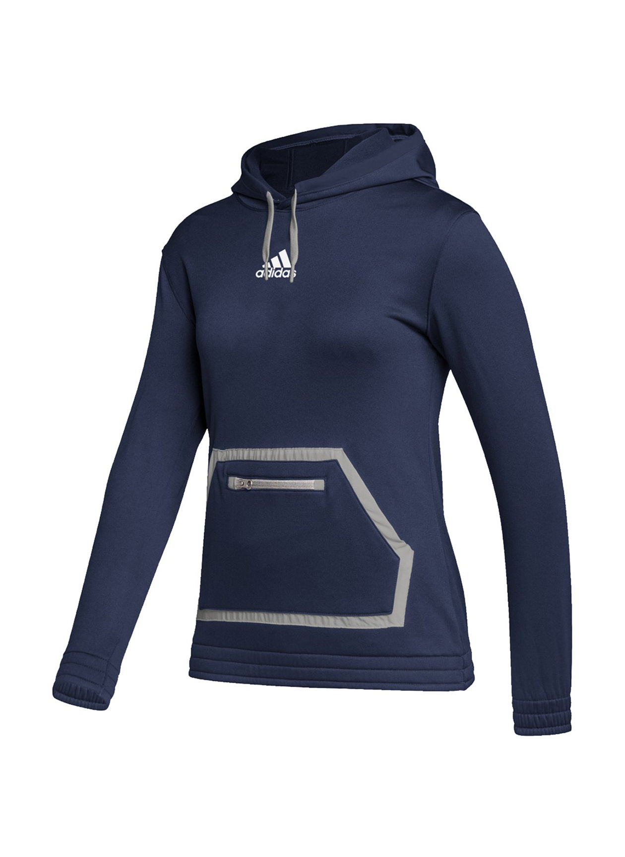 Adidas Women's Team Navy Blue/MGH Solid Grey Team Issue Pullover Hoodie