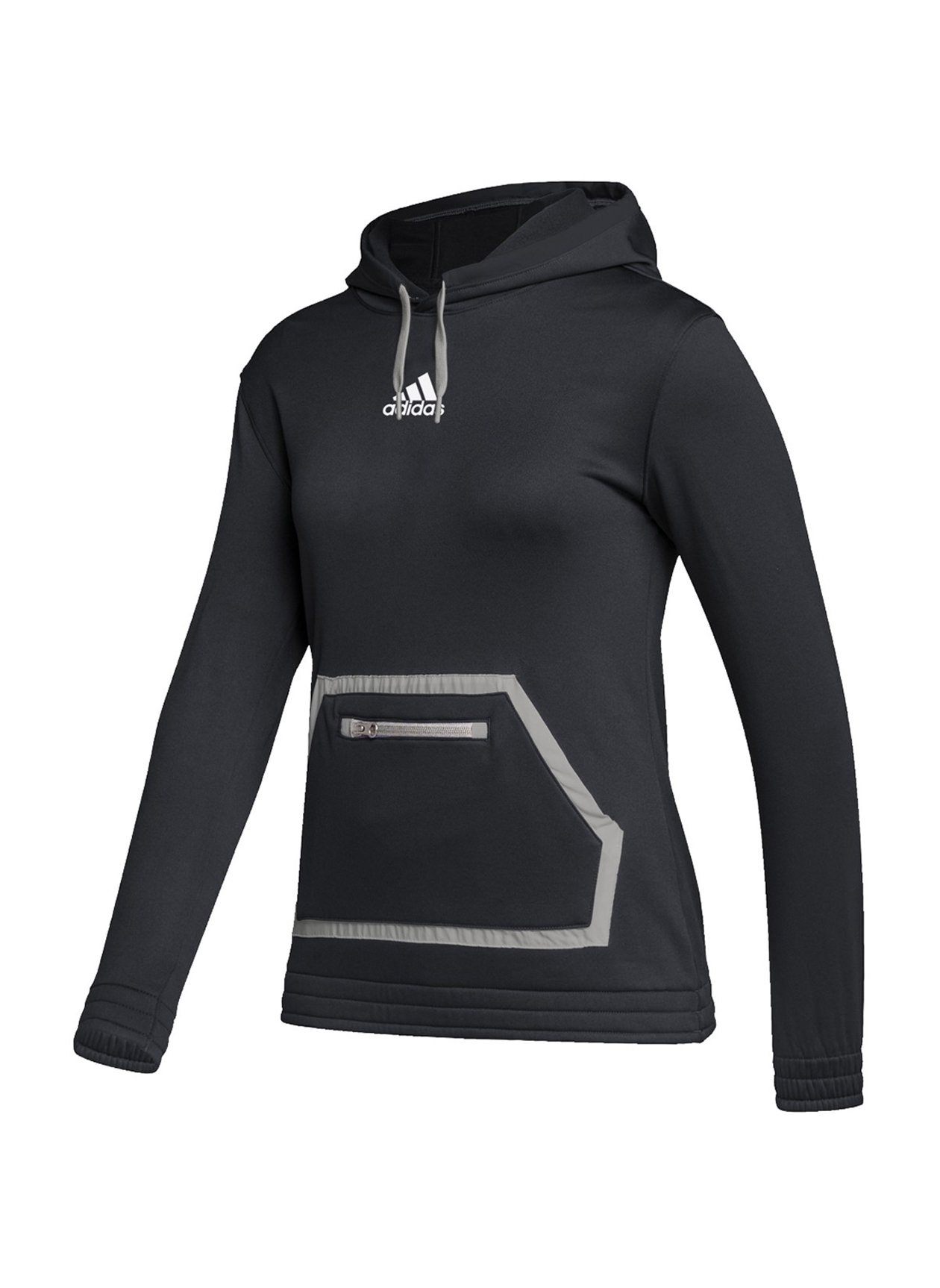 Adidas Women s Black MGH Solid Grey Team Issue Pullover Hoodie