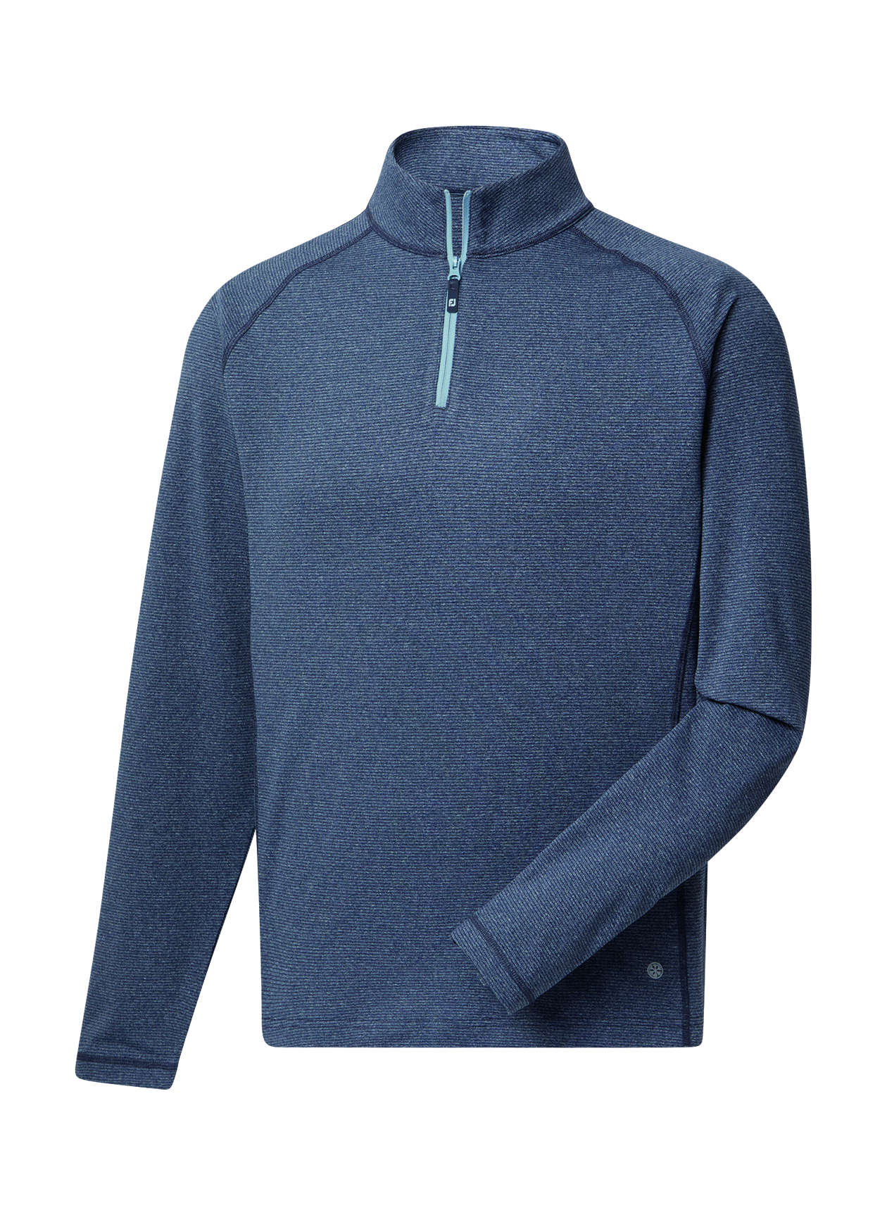 FootJoy Men's Navy Thermoseries Heather Brushed Back Midlayer