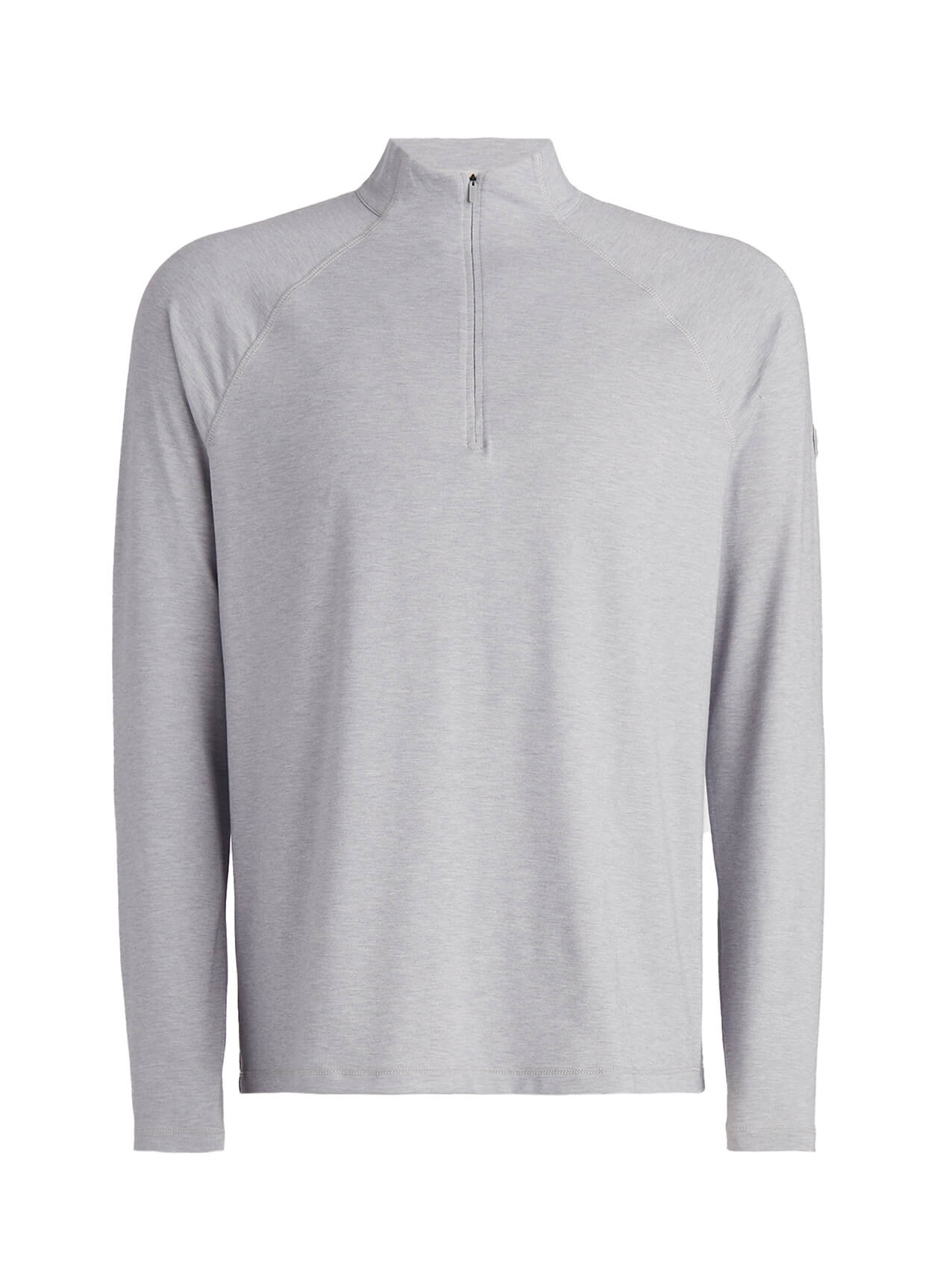 G/FORE Light Heather Grey Luxe Quarter-Zip Mid Layer SS24 Men's