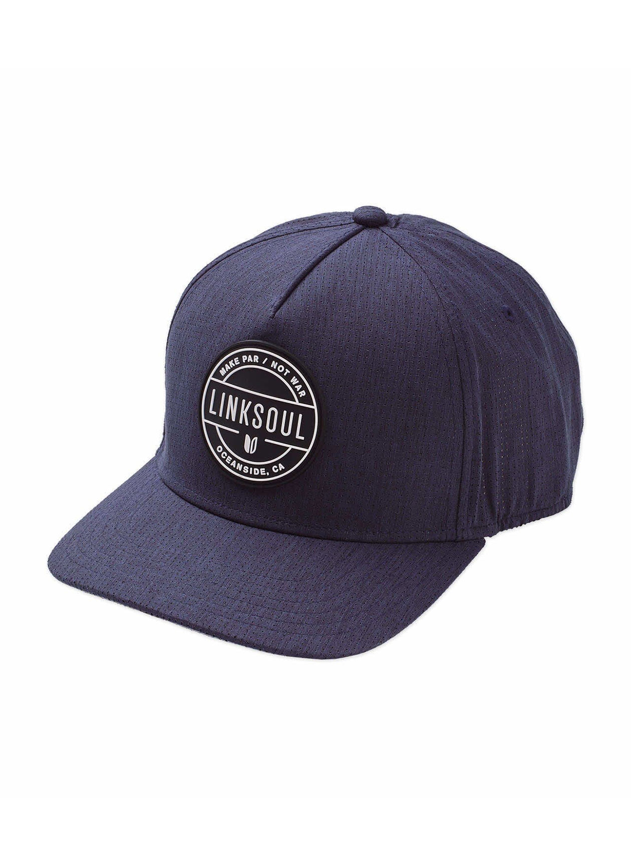 Linksoul Navy/Black/White Industrial Patch Boardwalker AC Snapback Hat