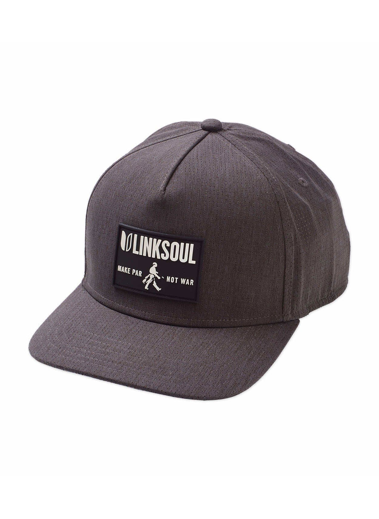 Linksoul Charcoal/Black/Grey Walkman Patch Boardwalker AC Snapback Hat