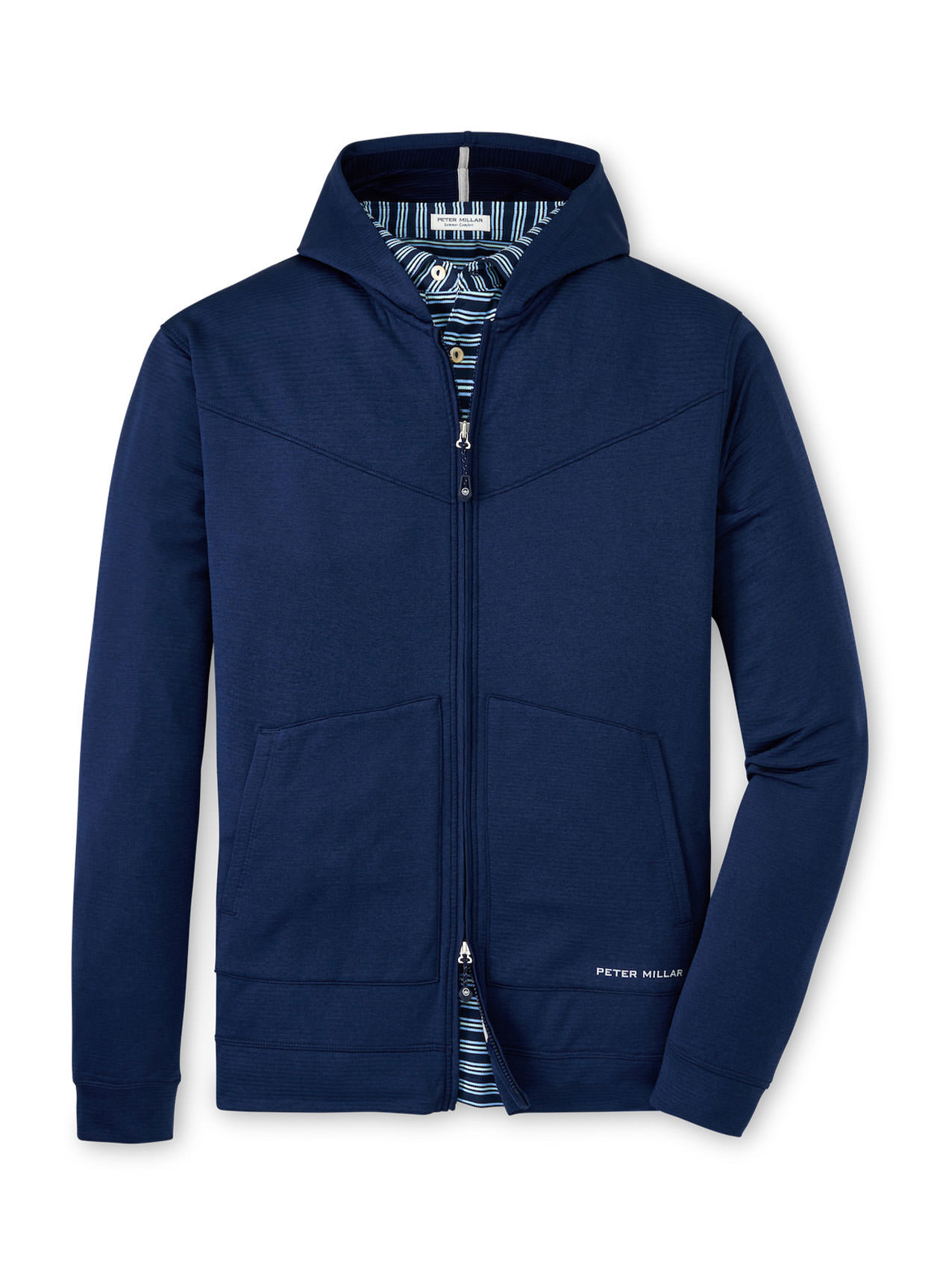 Branded Peter Millar Men s Navy Beaumont Performance Full Zip