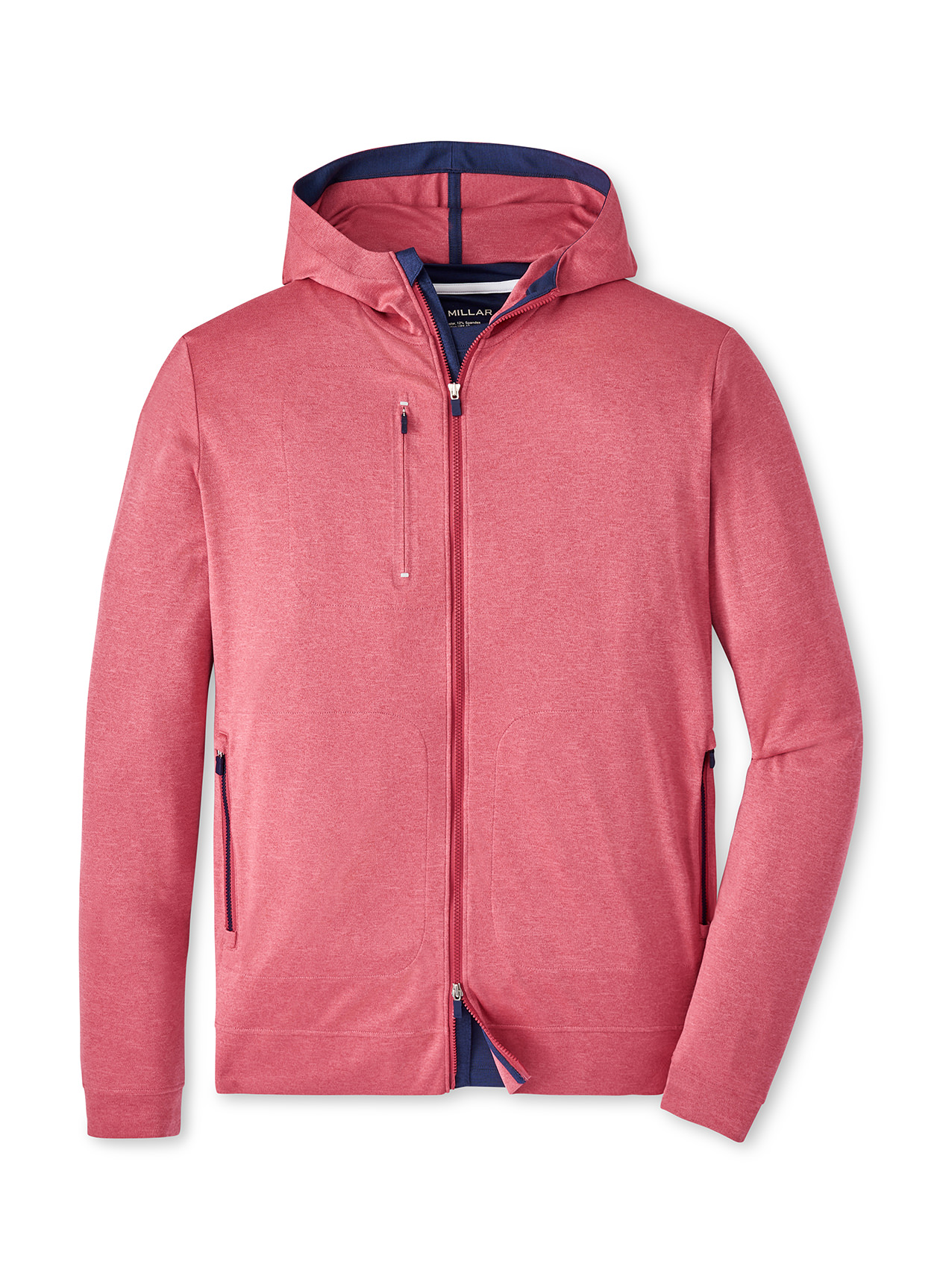 Peter Millar Men's Cape Red Cloudglow Performance Hoodie