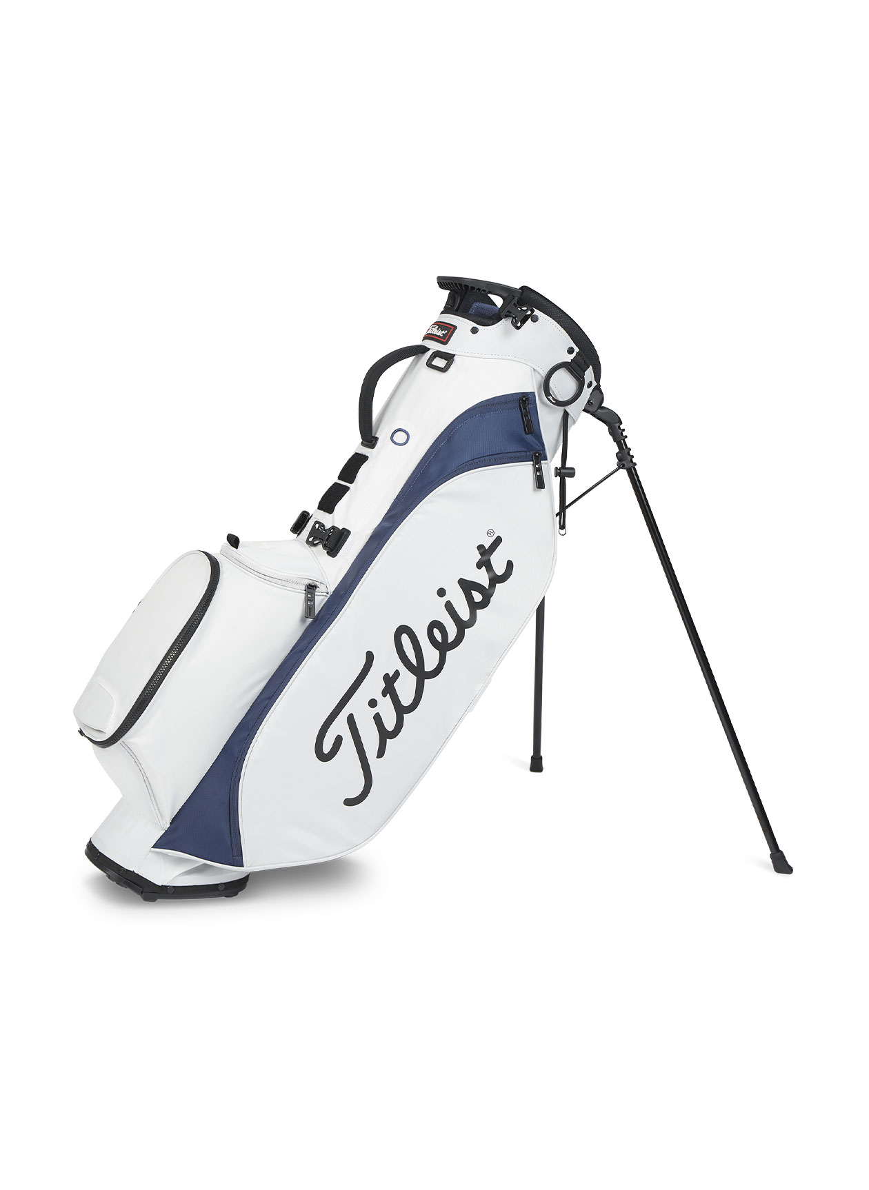 Titleist White/Navy Players 4 Stand Bag