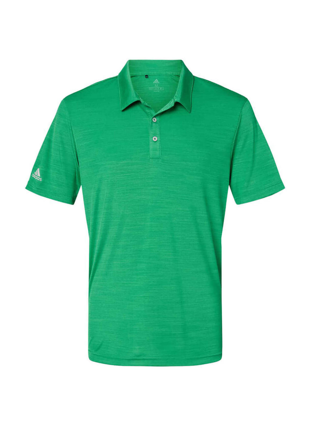 Adidas Men's Team Green Melange Sport Polo | Custom Logo Polo Shirts