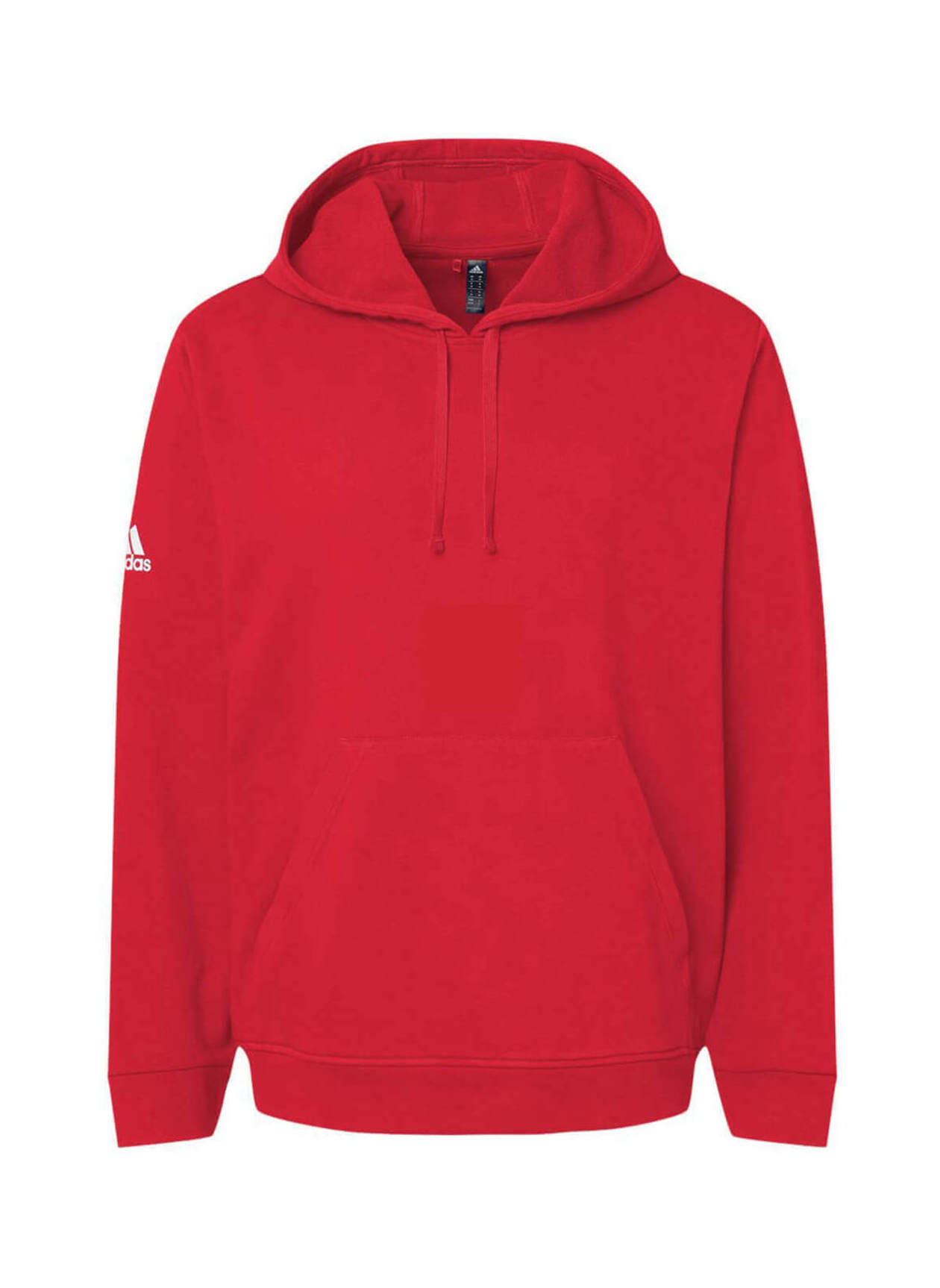 Adidas Men's Red Fleece Hooded Sweatshirt