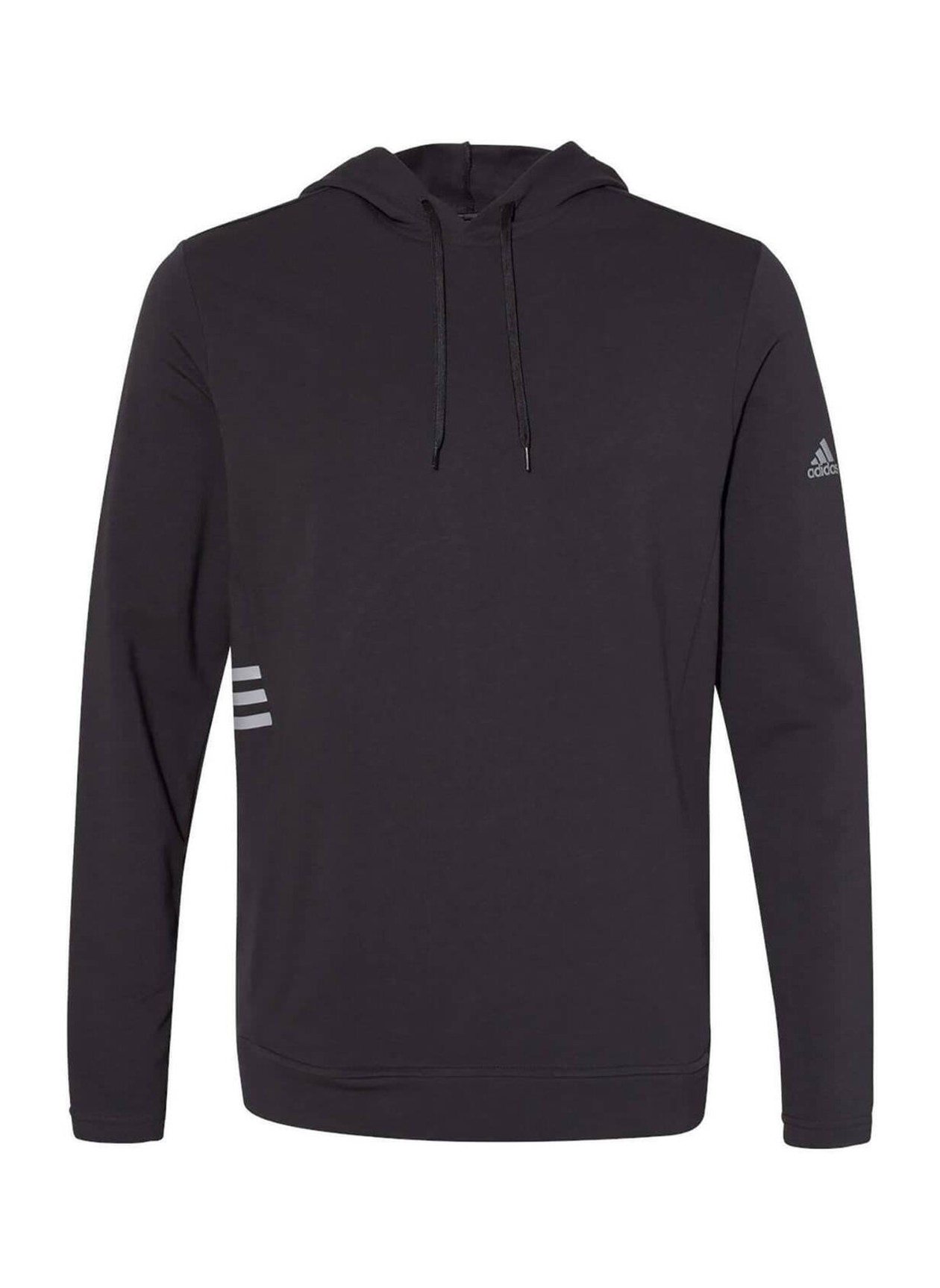 Adidas Black Men's  Lightweight Hooded Sweatshirt