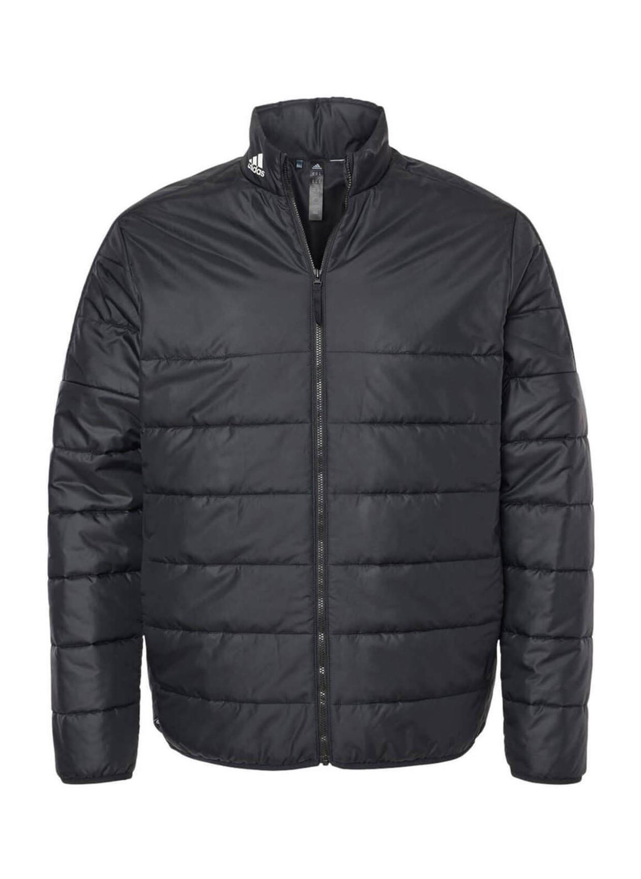 Corporate Adidas Men's Black Puffer Jacket | Custom Jackets