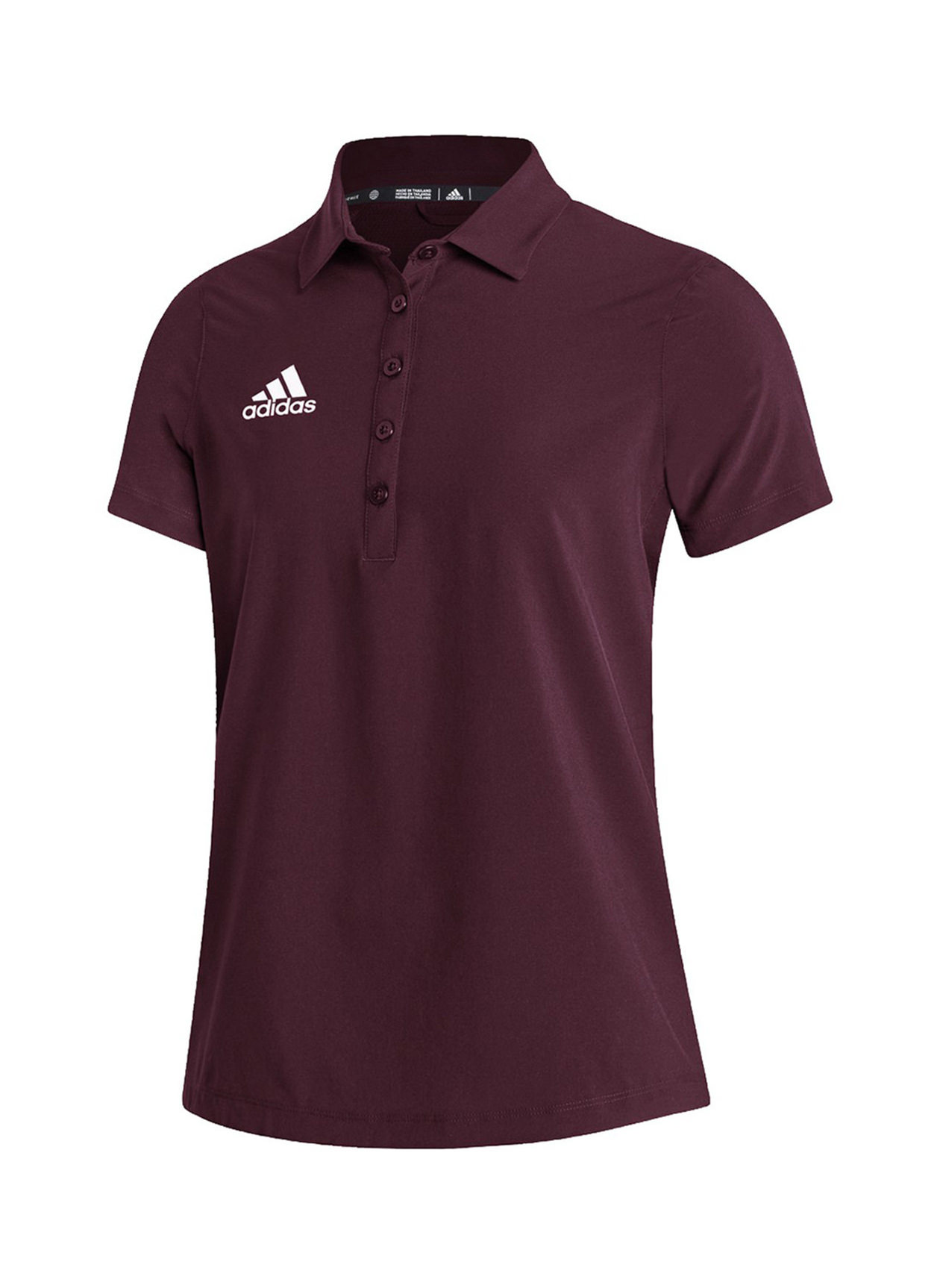 maroon and white adidas shirt