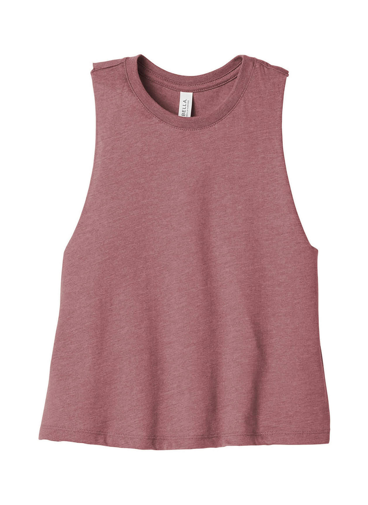 Bella canvas racerback outlet cropped tank