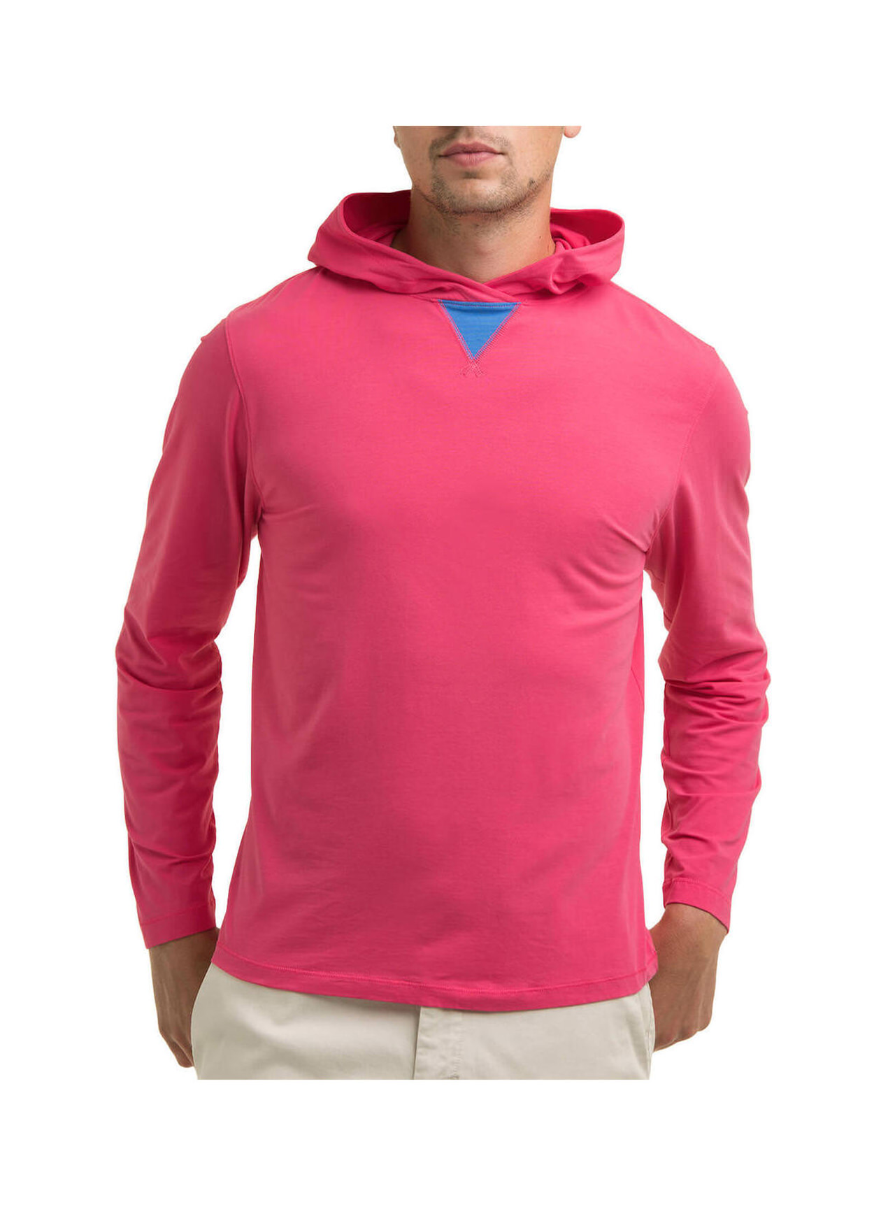 Pima Cotton Stretch Jersey Hooded Top