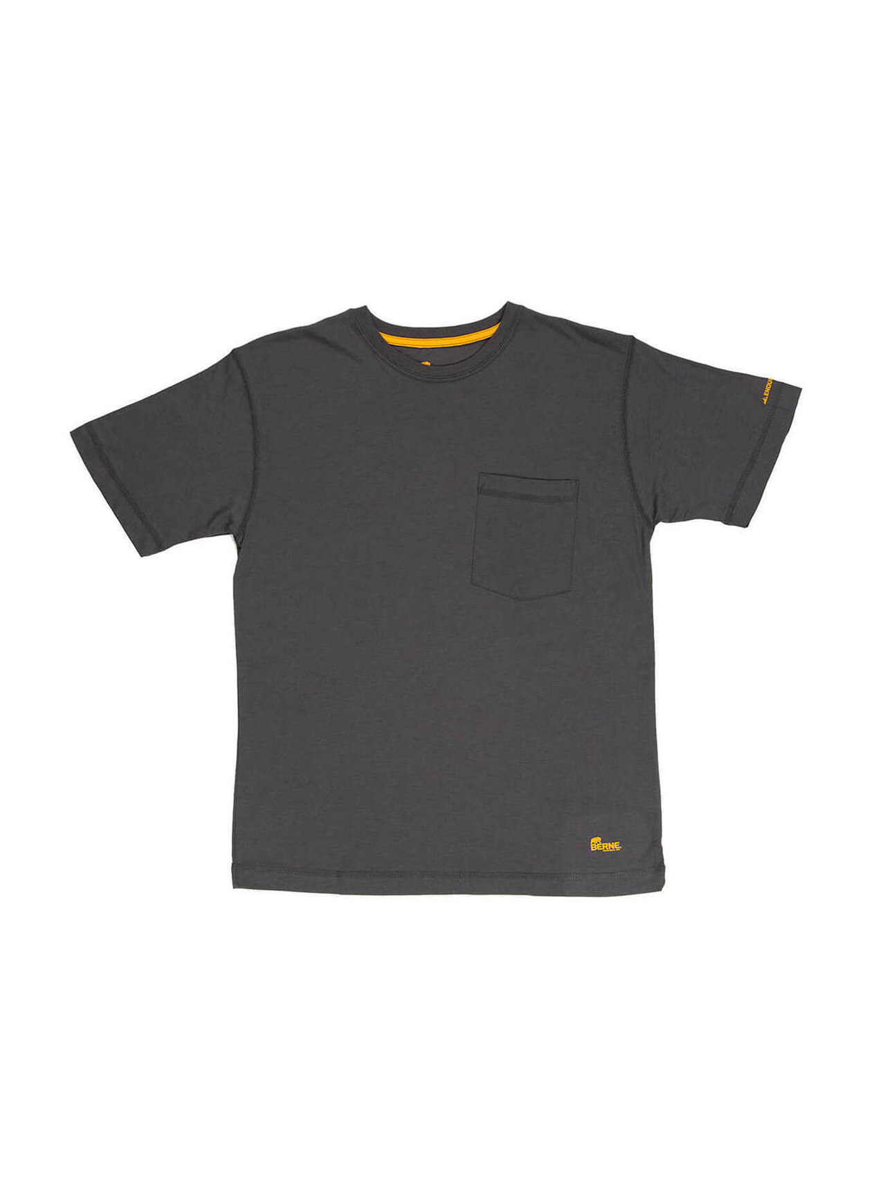 Berne Men's Slate Lightweight Performance Pocket T-Shirt