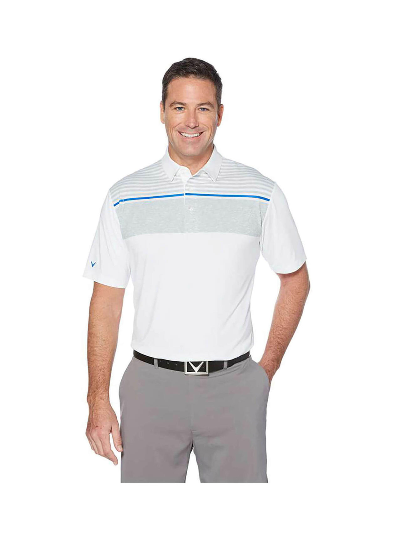 Callaway white 2024 golf shirt