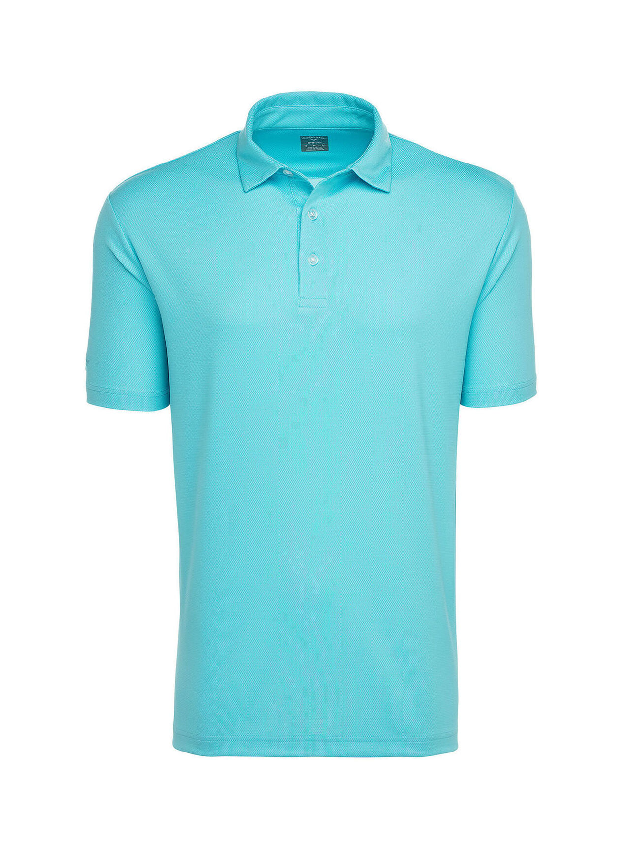 Customized Callaway Men's Blue Atoll Golf Birdseye Polo | Logo Polo Shirt