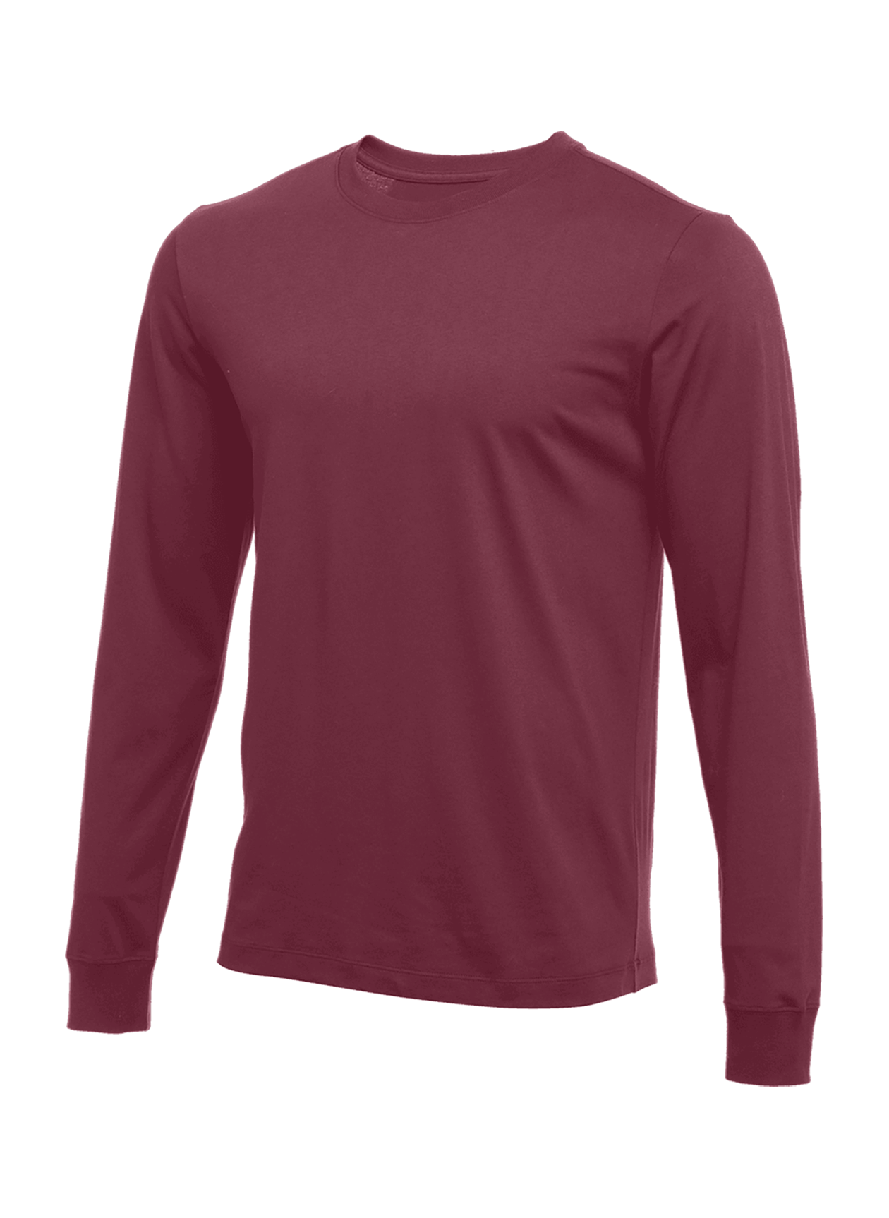 Nike Men's Deep Maroon Long-Sleeve T-Shirt