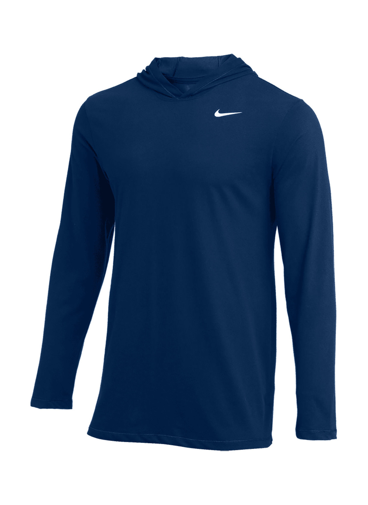 Branded Nike Men's College Navy Dri-FIT Hooded T-Shirt | Logo T-shirts