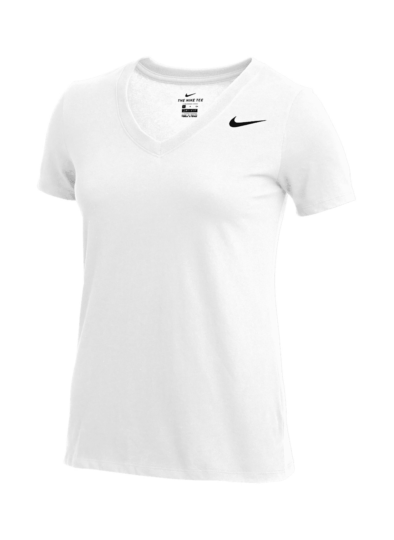 Embroidered Nike Women's White Dri-FIT T-Shirt | Company T-shirts