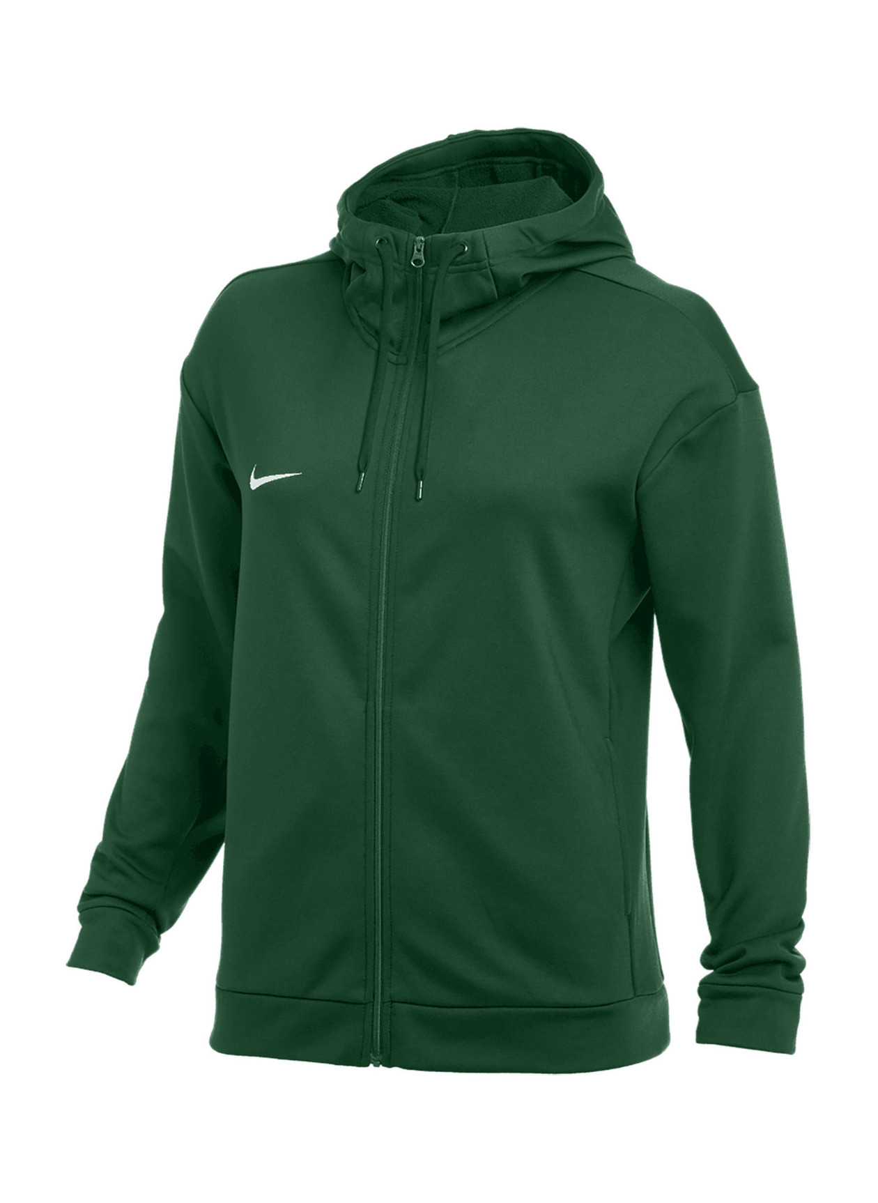 Nike Women's Team Dark Green / White Therma Full-Zip Training Hoodie