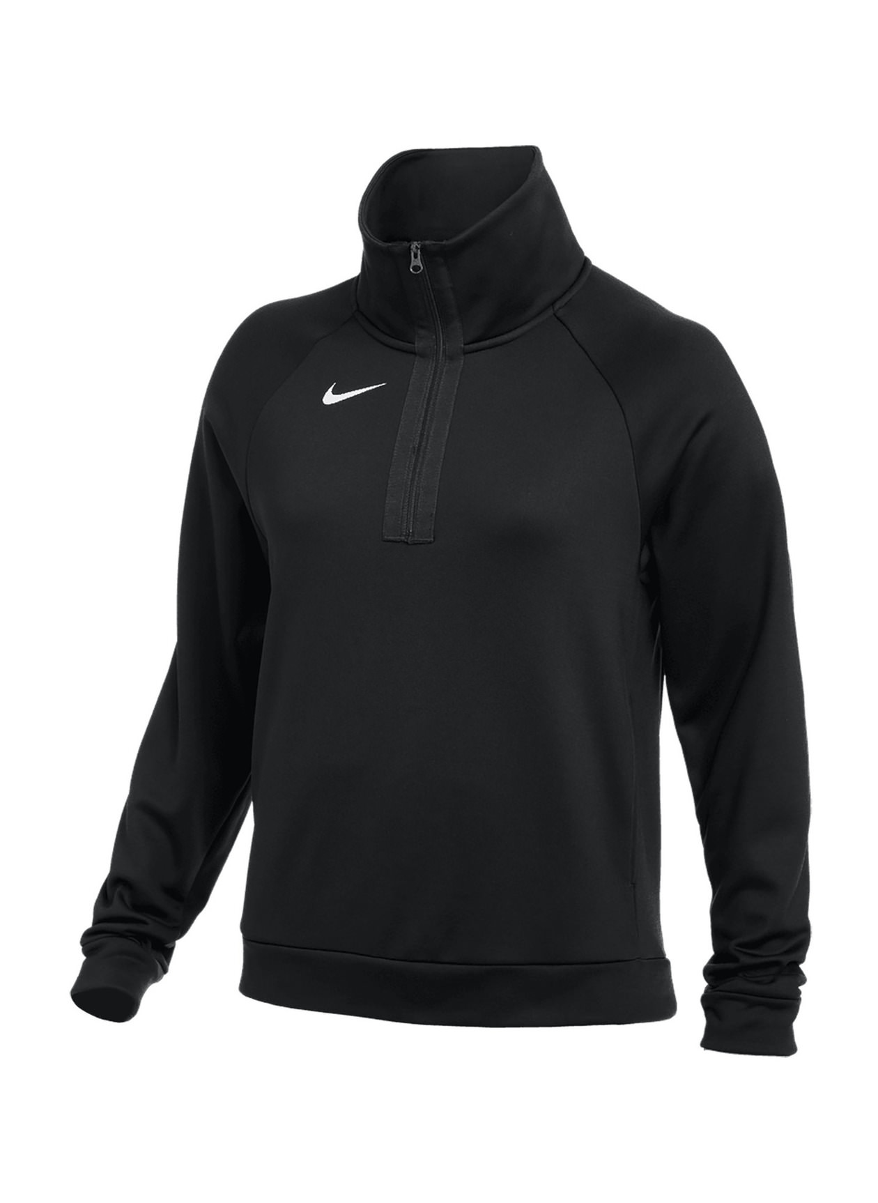 Custom Quarter Zip | Nike Women's Team Black Therma Fleece Training ...
