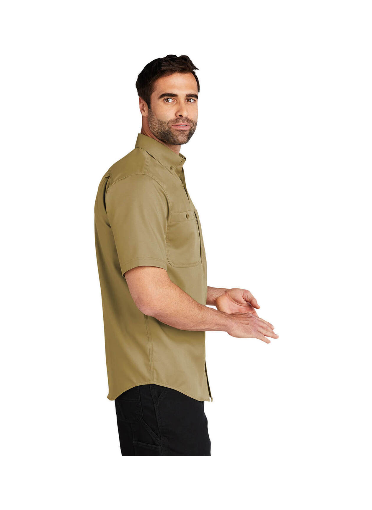 Carhartt Men's Black Force Solid Short-Sleeve Shirt
