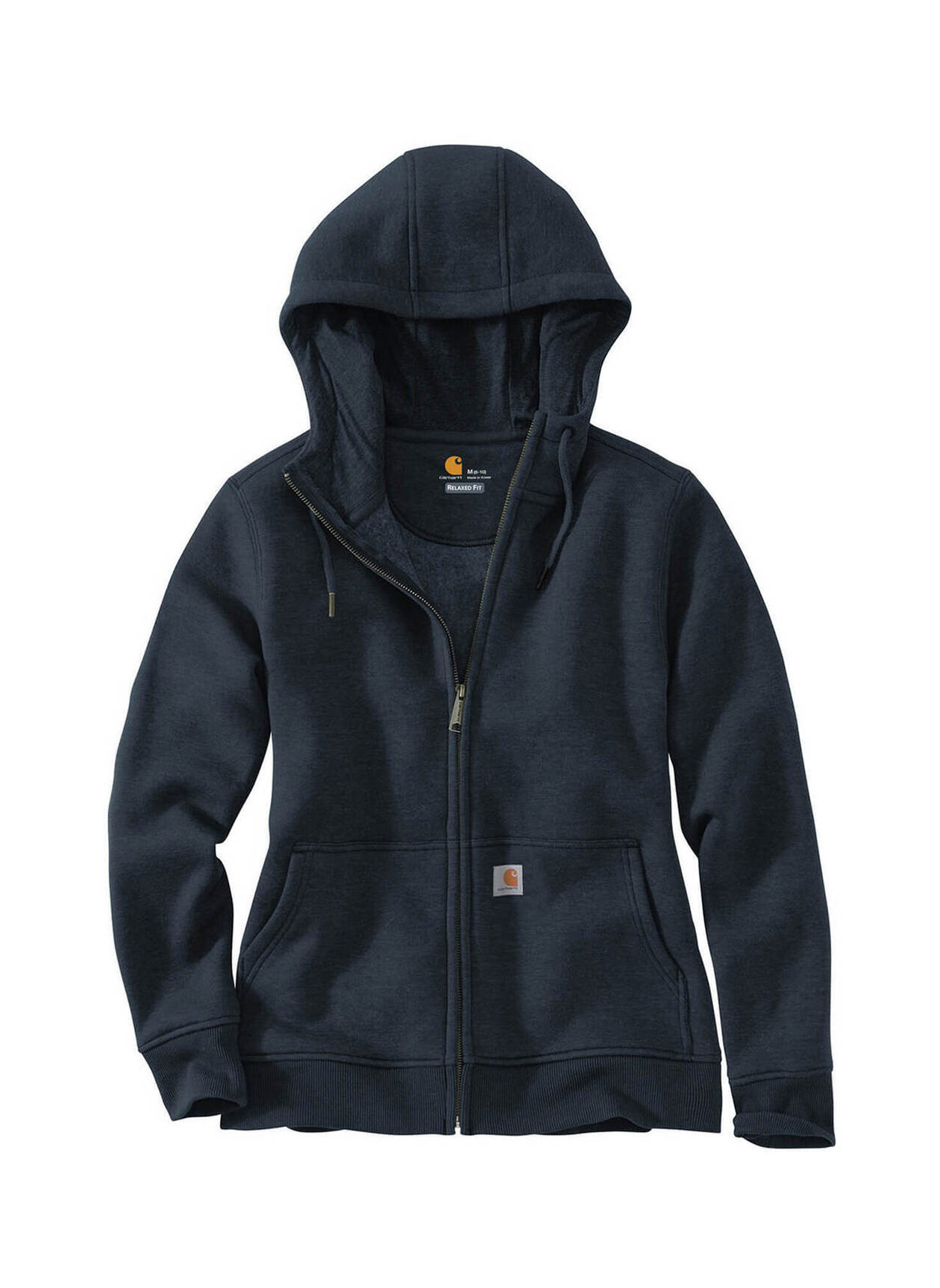 Branded Carhartt Women's Navy Clarksburg Full-Zip Hoodie | Printed Hoodies