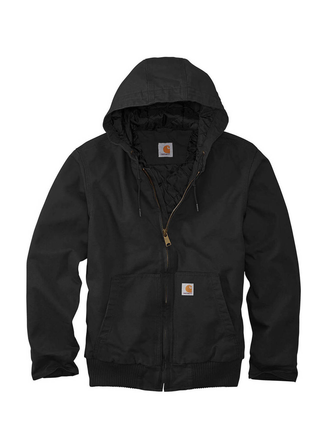 Carhartt Men's Black Washed Duck Active Jacket | Custom Jackets