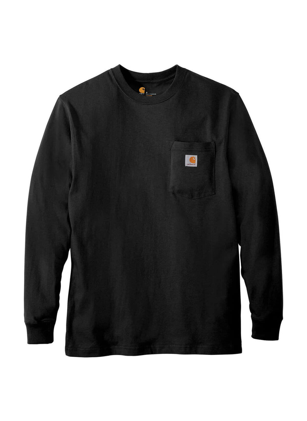 Carhartt Men's Black Workwear Pocket Long-Sleeve T-Shirt