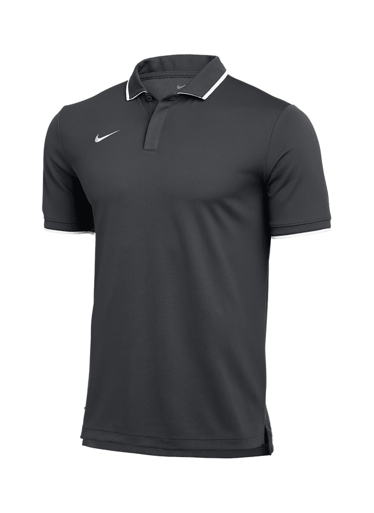 Nike Men's Anthracite-White Dri-FIT UV Polo | Customized Polos