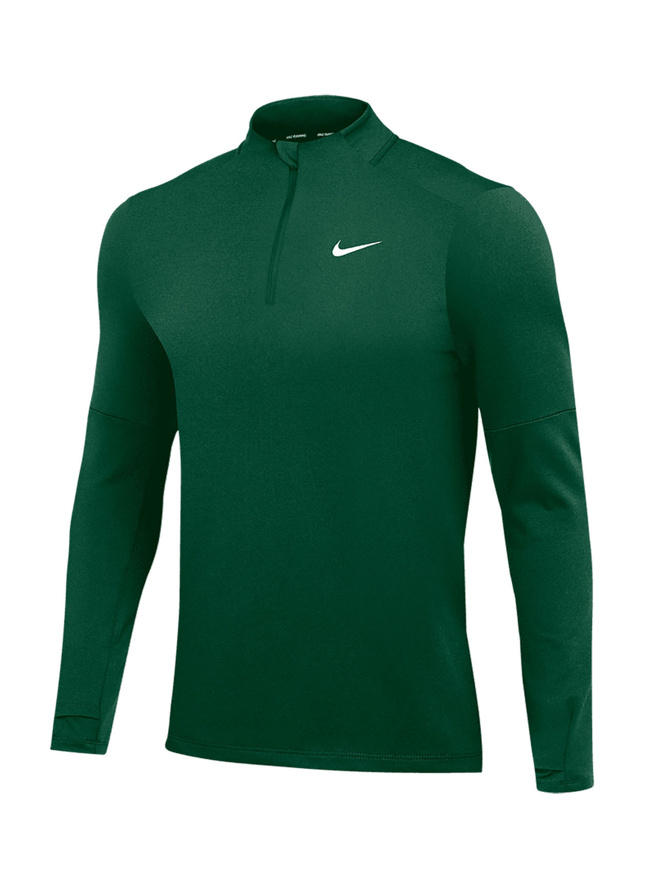 Team Dark Green   White Nike Running Half-zip Men's 