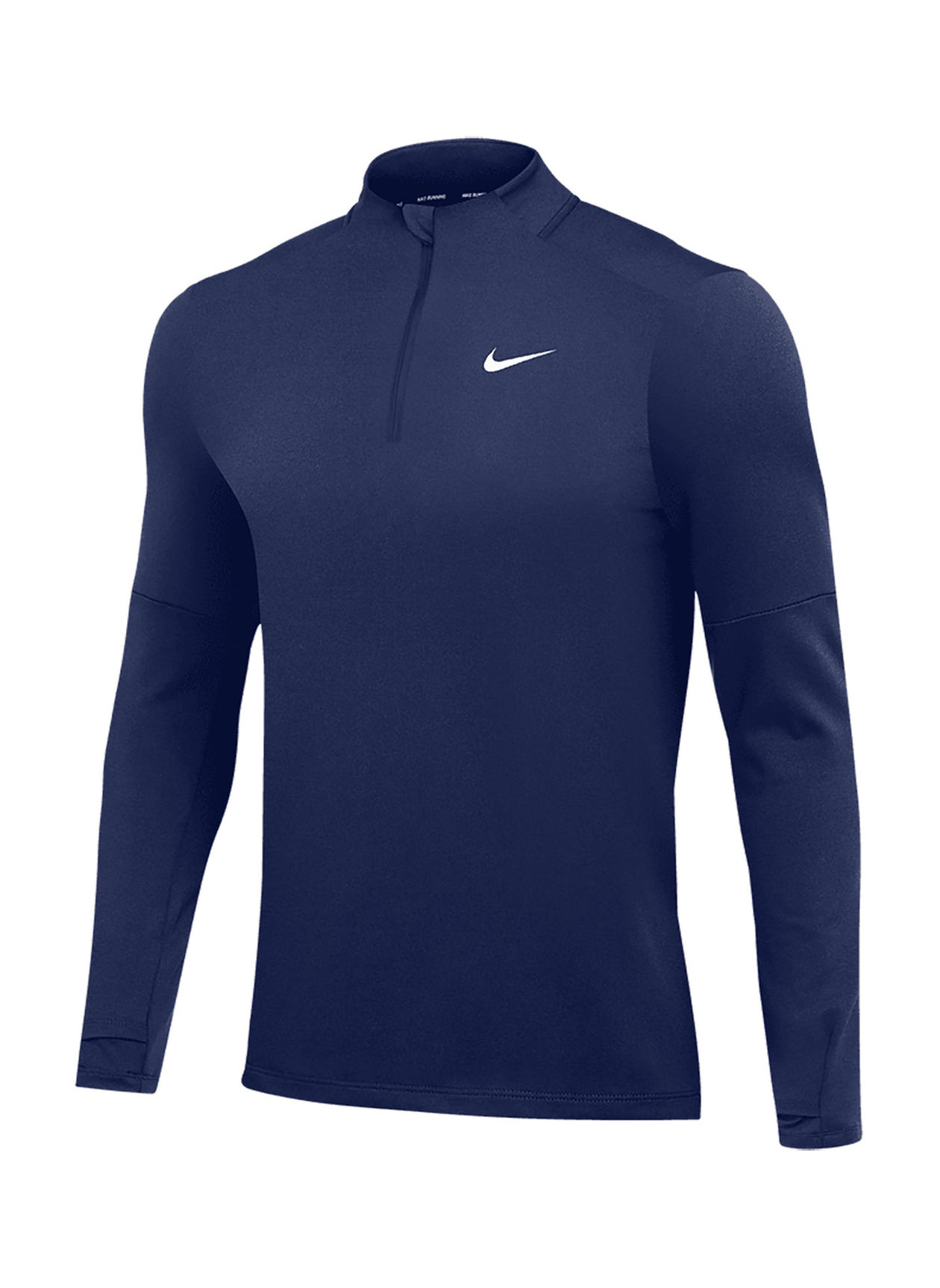 Nike Men's Team Navy-White Running Half-Zip | Custom Pullover