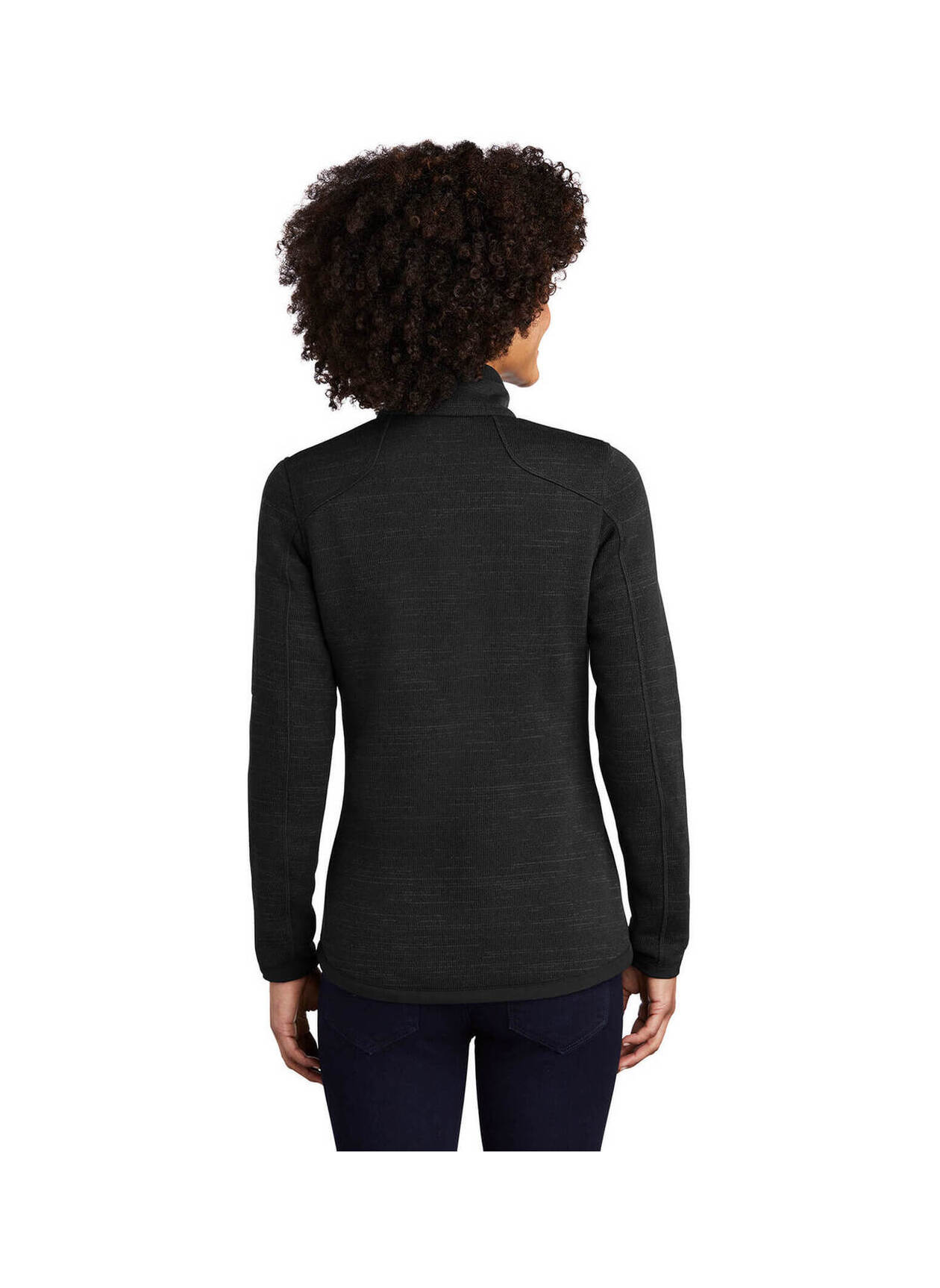 Eddie Bauer Women's Black Sweater Fleece Jacket