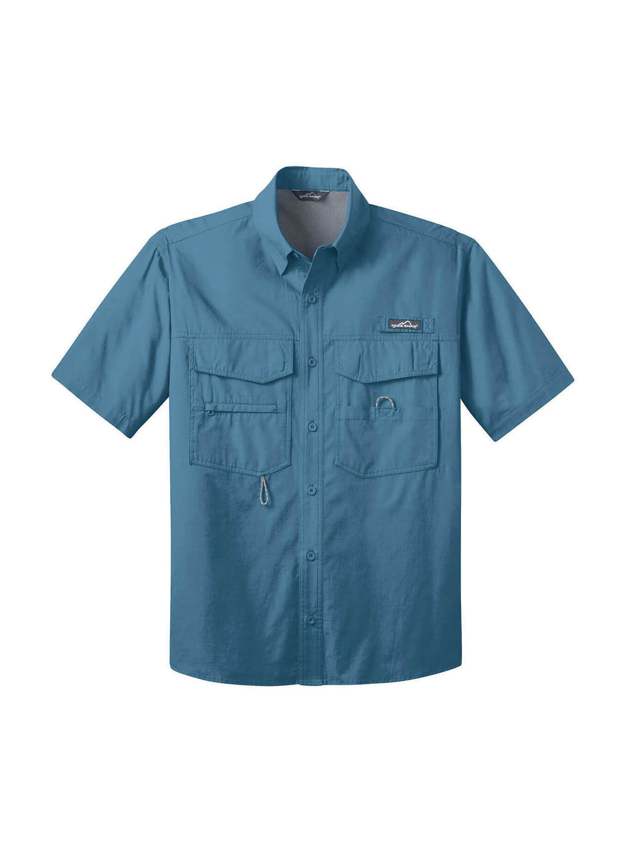 Eddie Bauer Men's Blue Gill Short-Sleeve Fishing Shirt