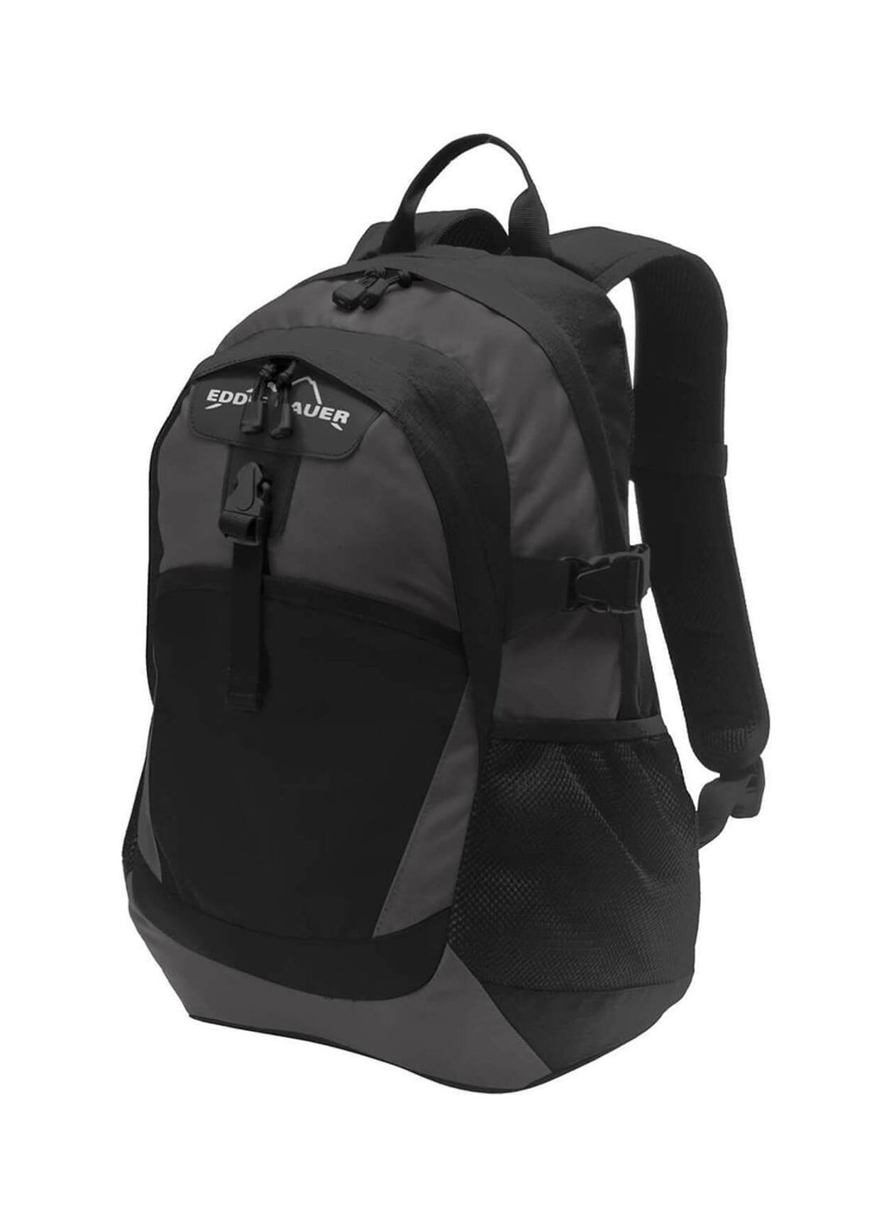 Eddie Bauer Black / Grey Steel Ripstop Backpack