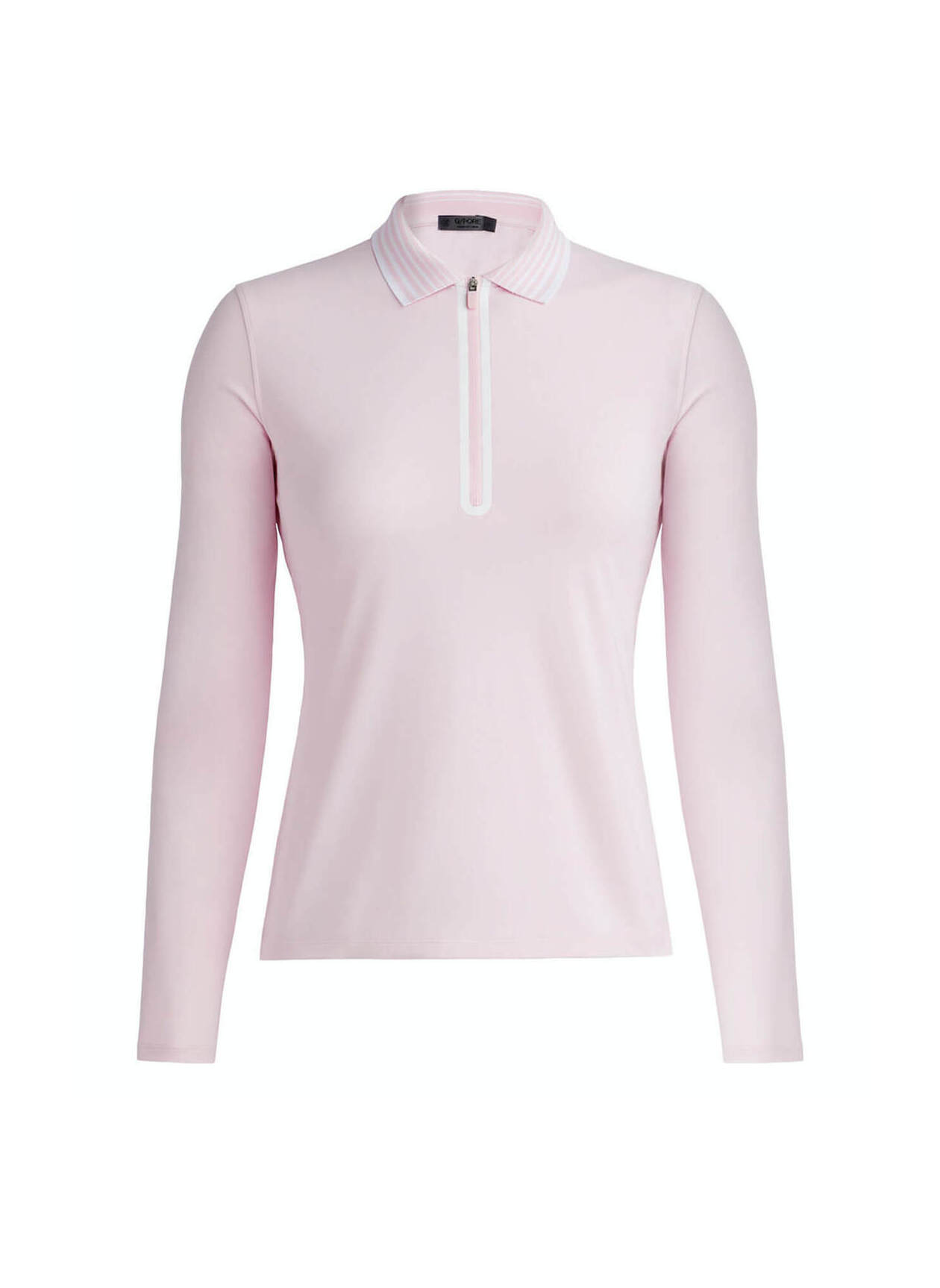 Logo Polo Shirts | G/FORE Women's Blush Featherweight Long-Sleeve