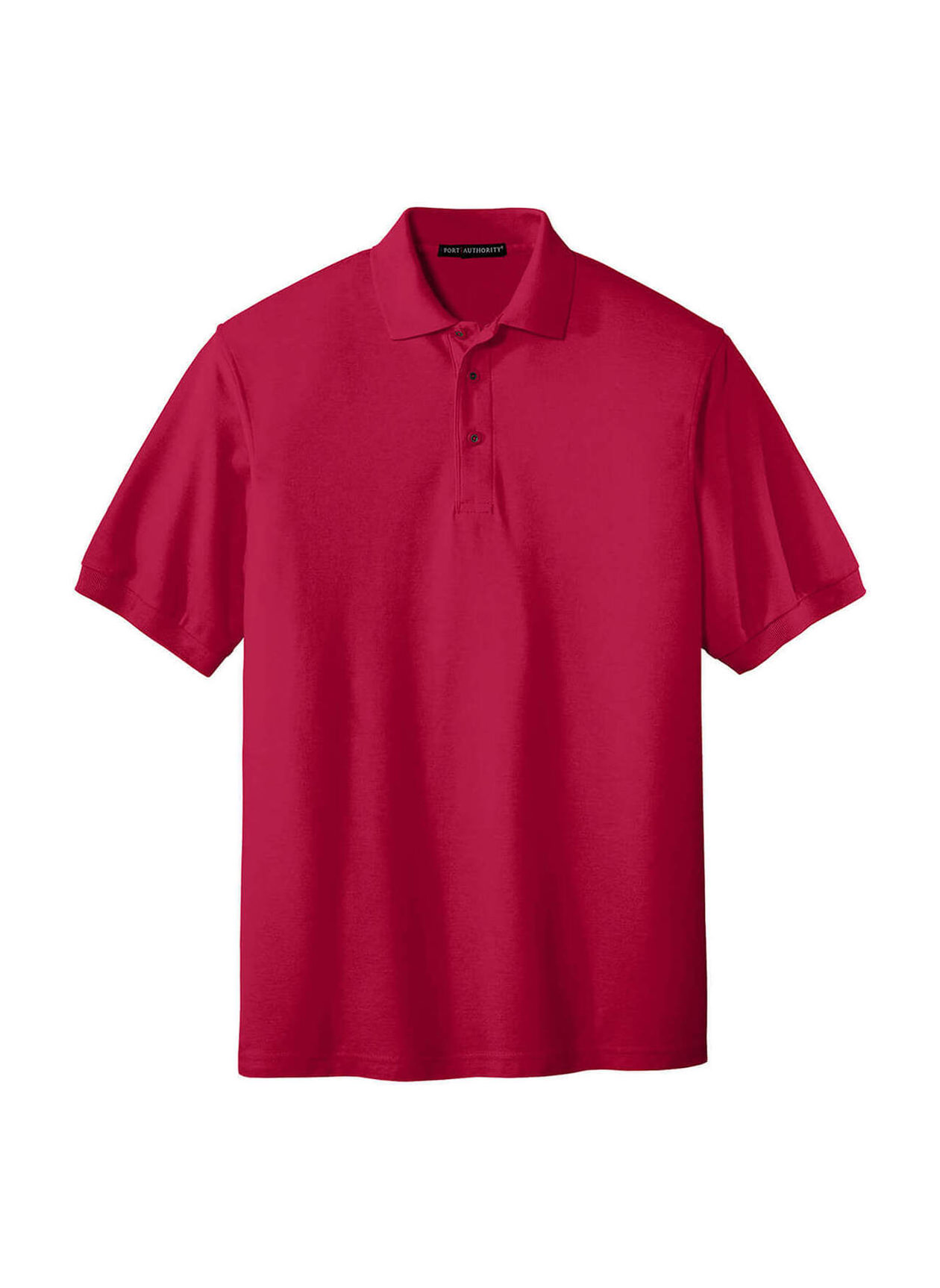 Port Authority Men's Red Silk Touch Polo