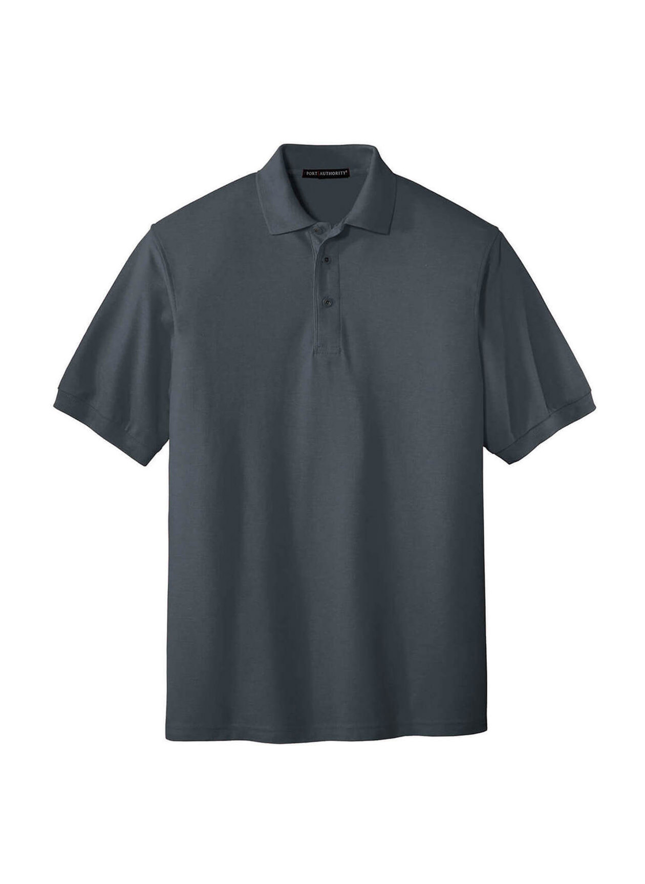Port Authority Men's Steel Grey Silk Touch Polo