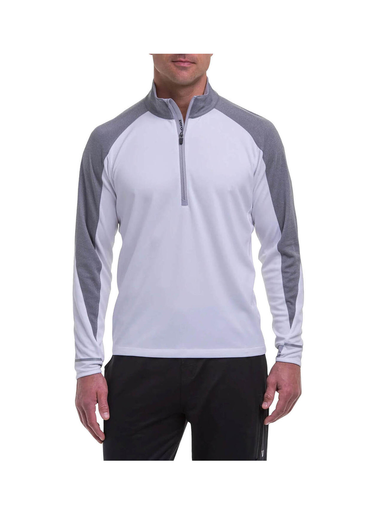 Customized Zero Restriction Men's White Z425 Quarter-Zip | Embroidered ...